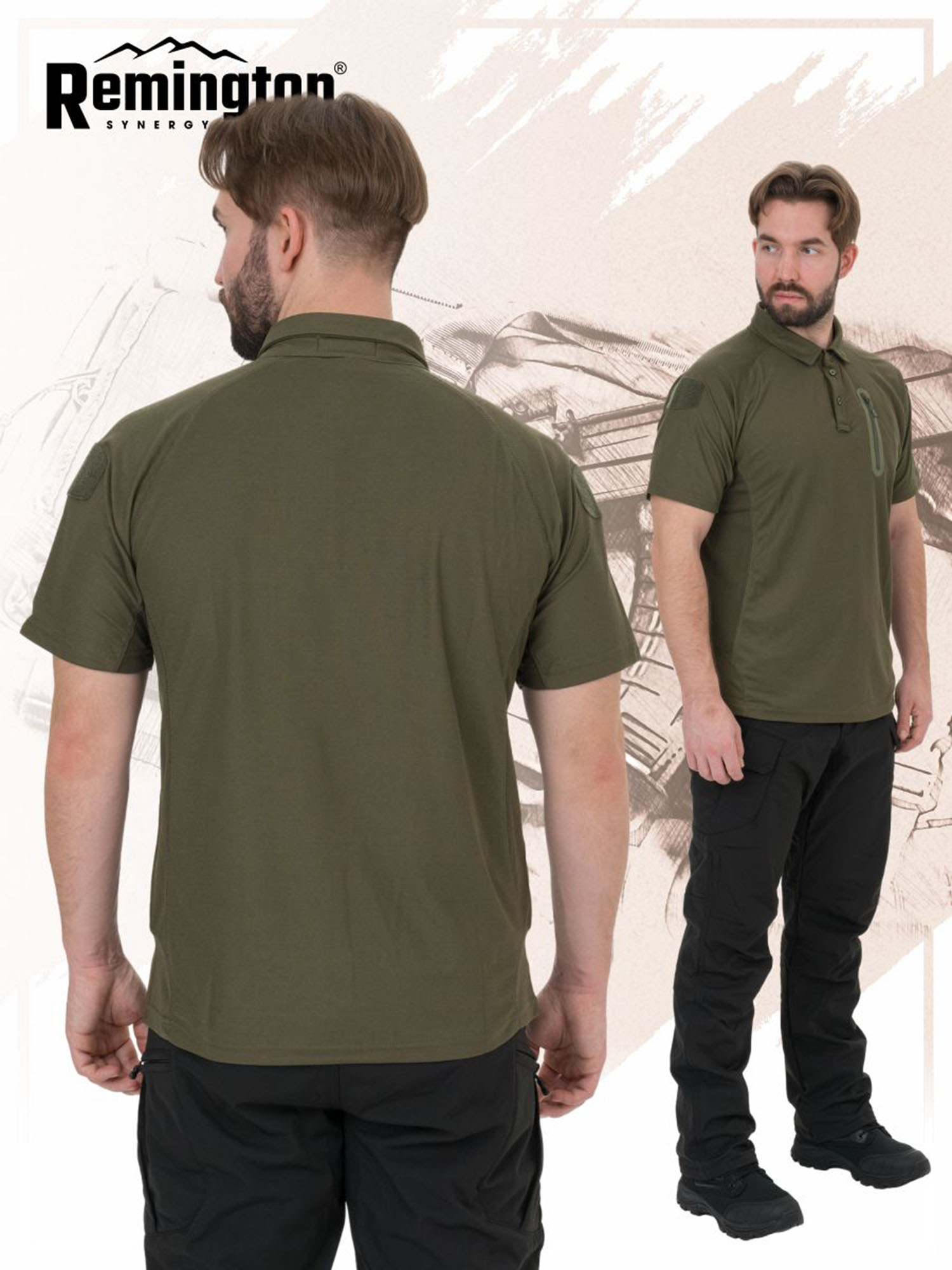 Футболка Remington Tactical Frog T-Shirt Army Green, Зеленый TM1320OJTYR37-306, размер 54-56 - фото 5