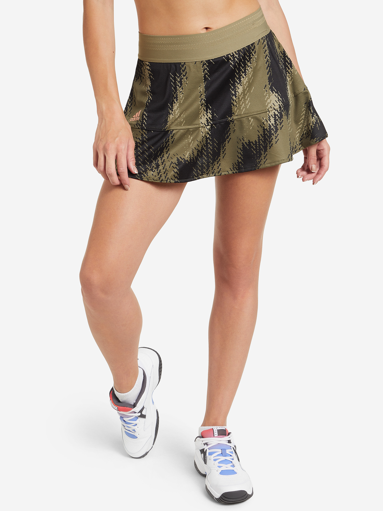 Юбка-шорты женская adidas Tennis Printed Match Skirt Primeblue, Коричневый шорты мужские adidas club 3 stripe tennis