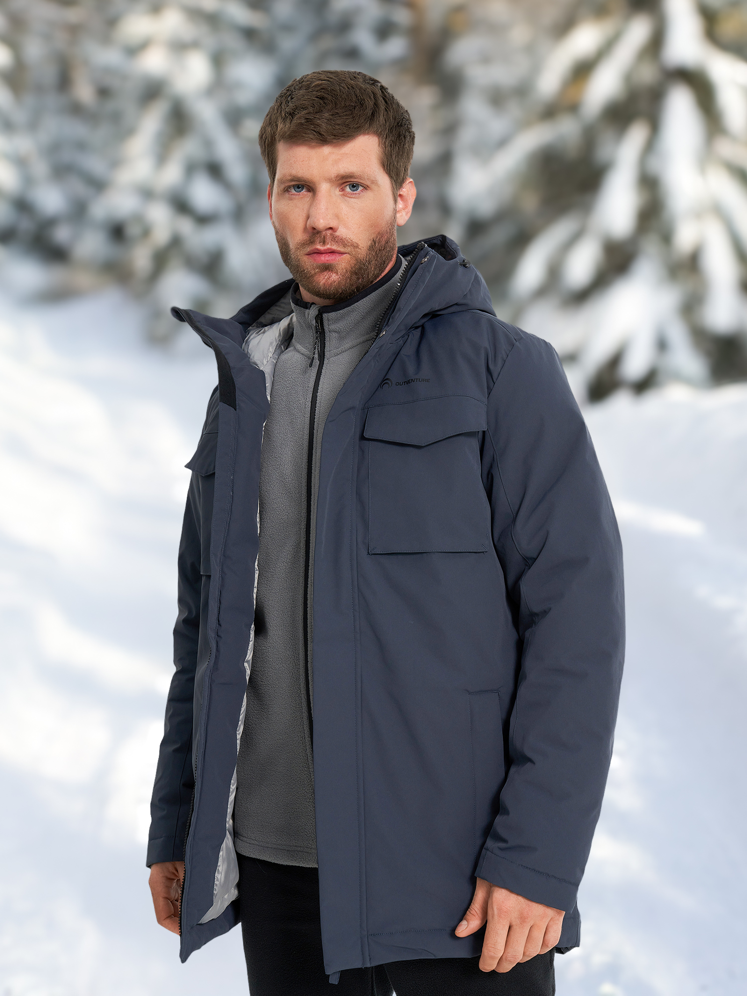 

Пуховик мужской Outventure, Синий