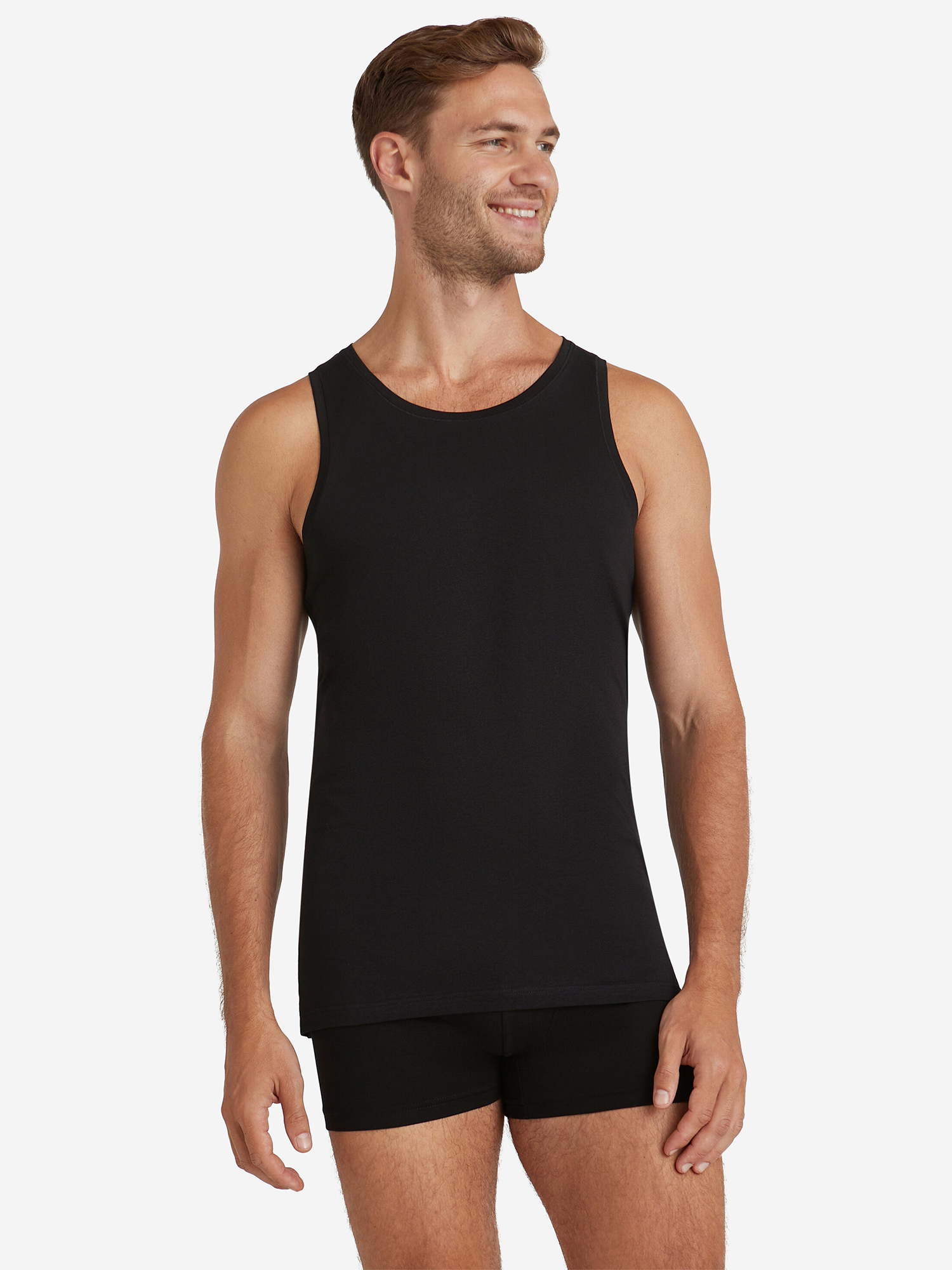 Изображение товара Мужская майка FALKE из 100% хлопка, спортивный стиль, всесезонная