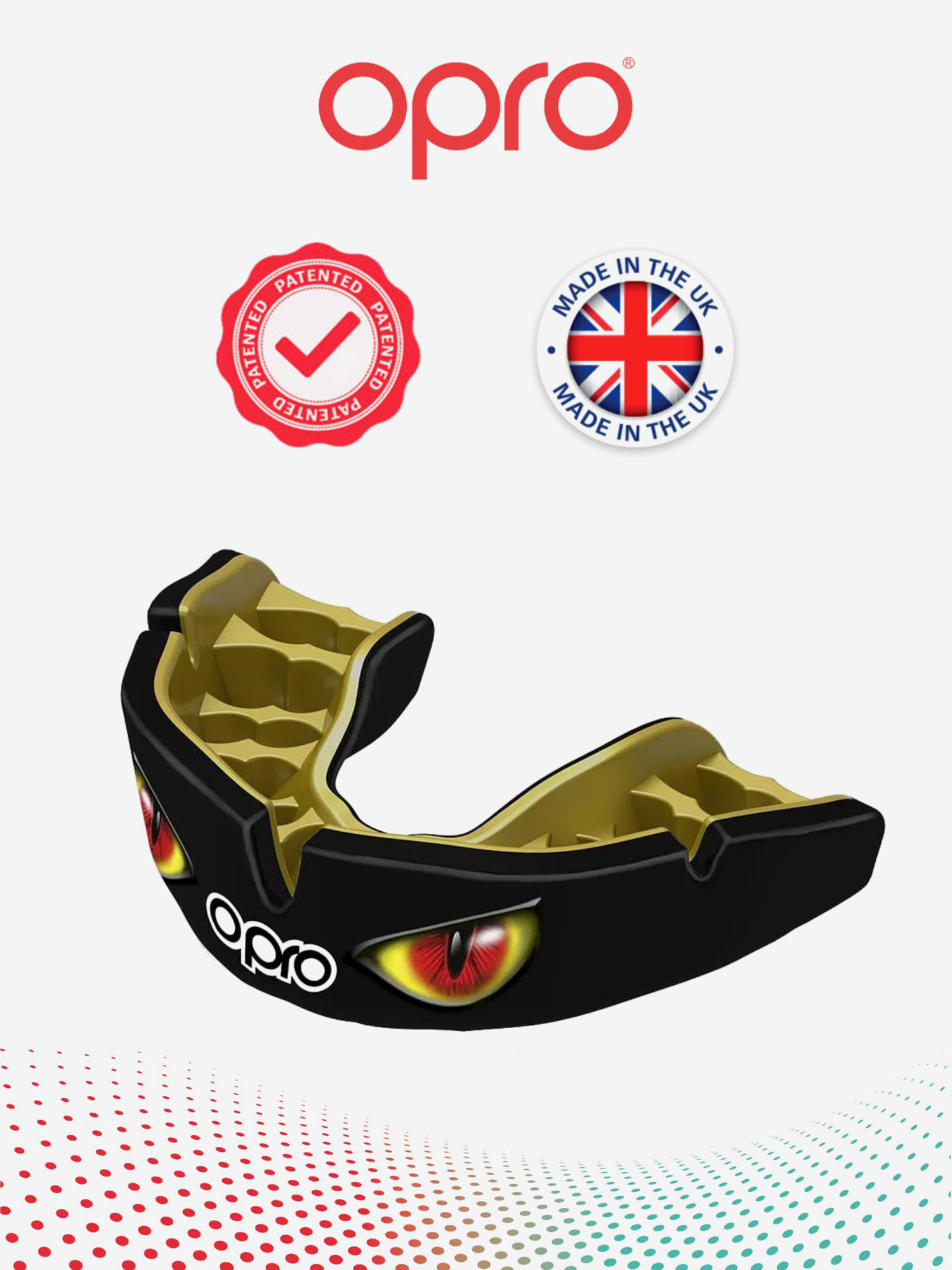 Изображение товара Боксерская капа взрослая защитная для зубов OPRO Instant Custom-Fit Eyes