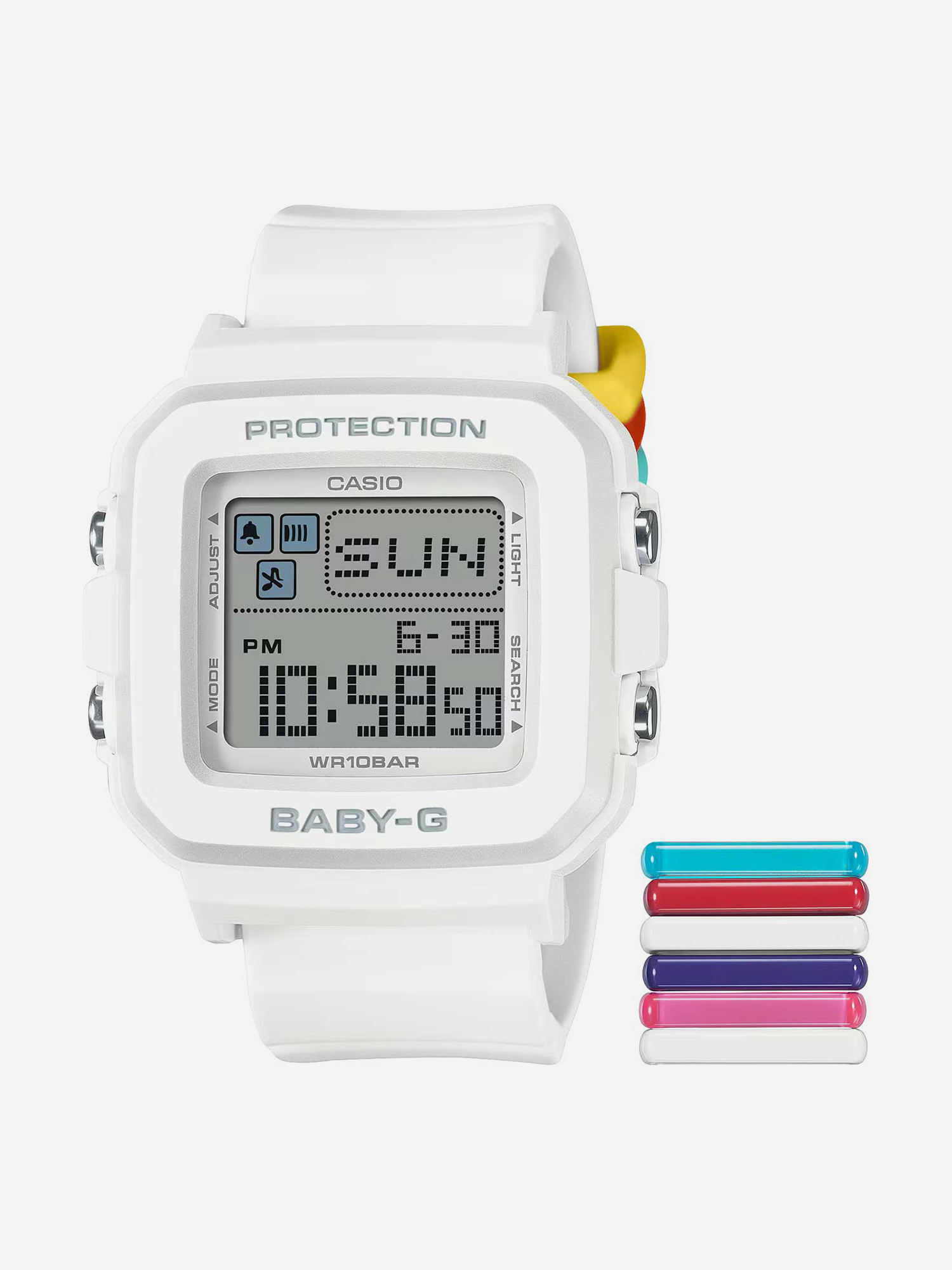 Изображение товара Спортивные часы CASIO BABY-G BGD-10L-7E, Белый