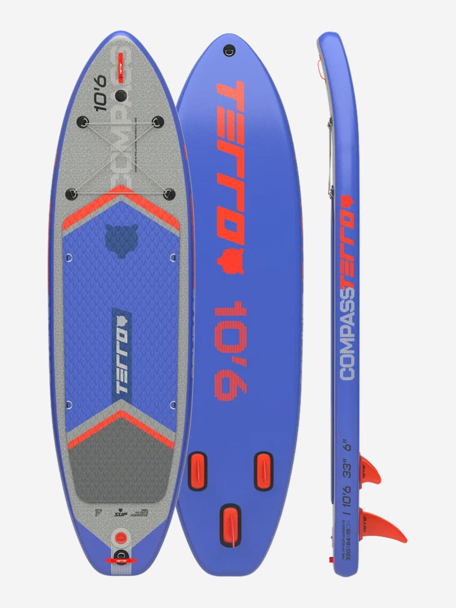 

SUP-доска Terro, 323 х 84 х 15 см, Синий