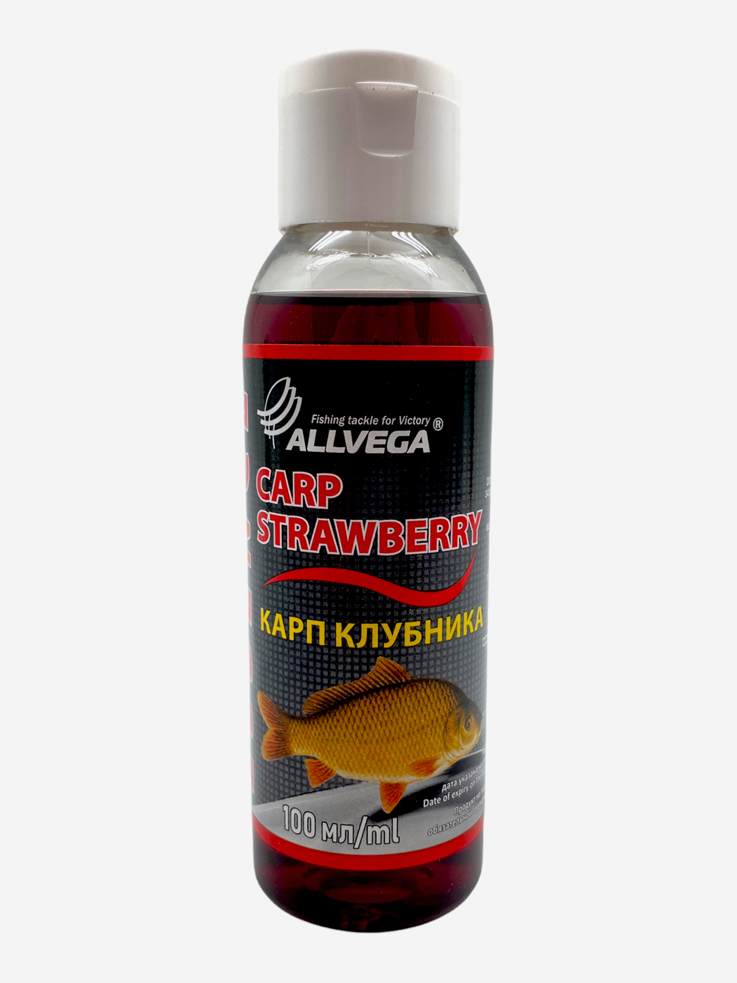 

Ароматизатор-концентрат жидкий ALLVEGA "Essence Carp Strawberry" 100мл (КАРП КЛУБНИКА) NEW, Красный