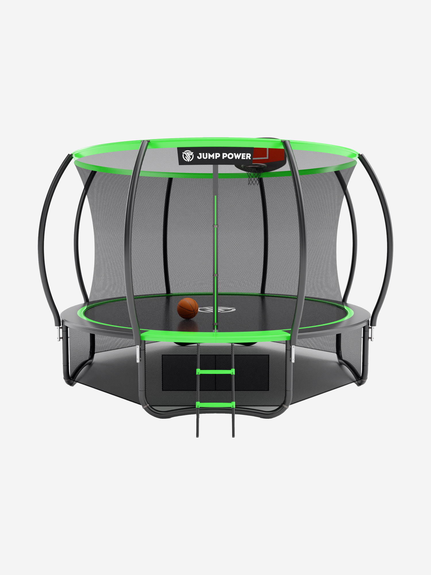 

Каркасный батут Jump Power 14 ft Pro Inside Basket Green, Зеленый