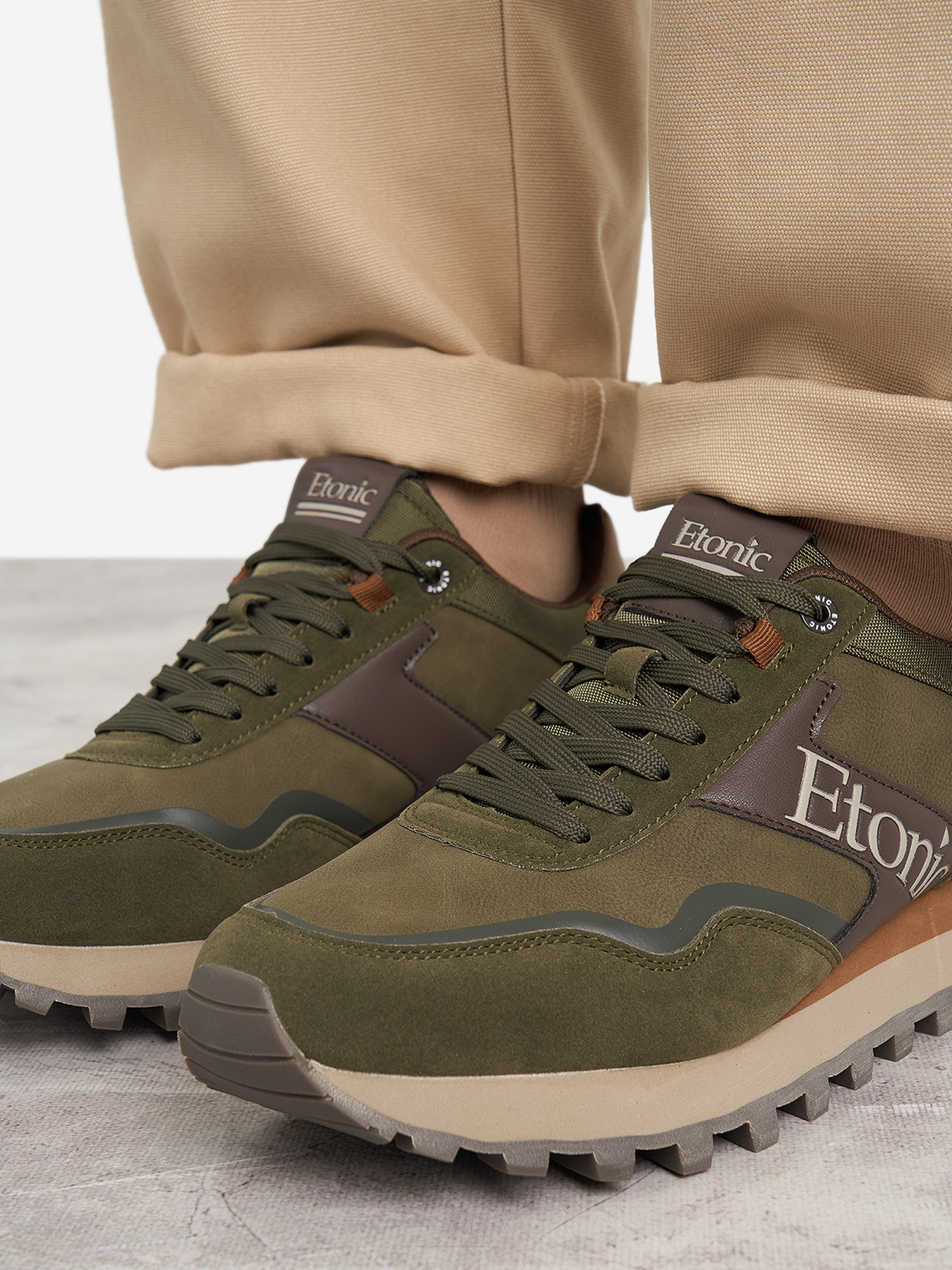 фото Кроссовки мужские etonic ashen nbk, зеленый