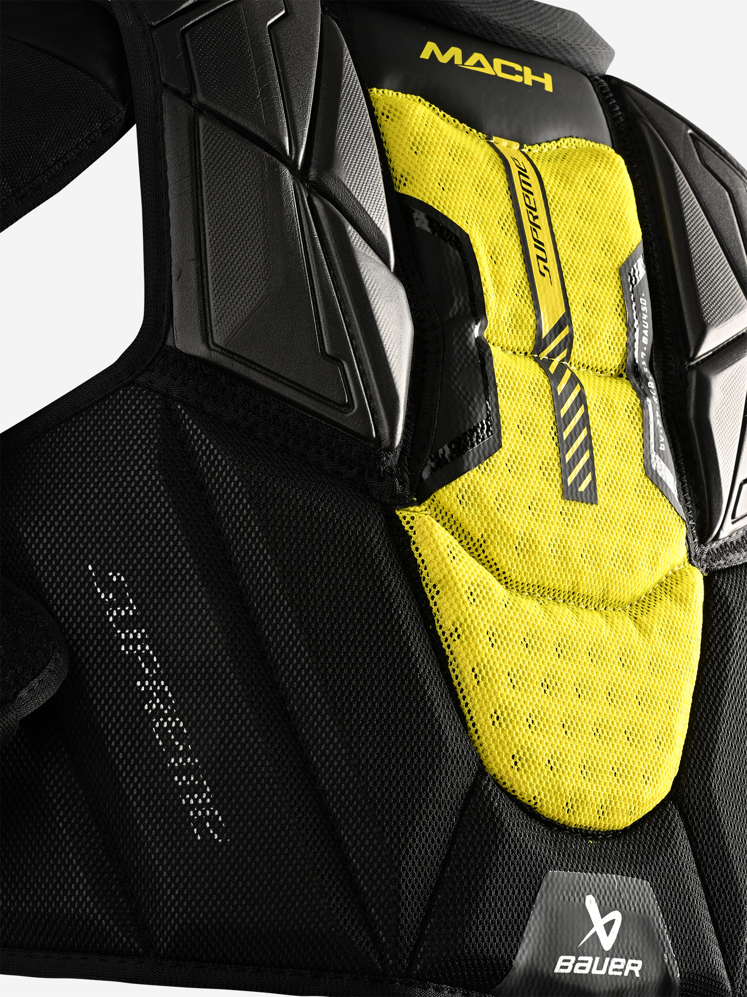 фото Нагрудник хоккейный bauer supreme mach sr, черный