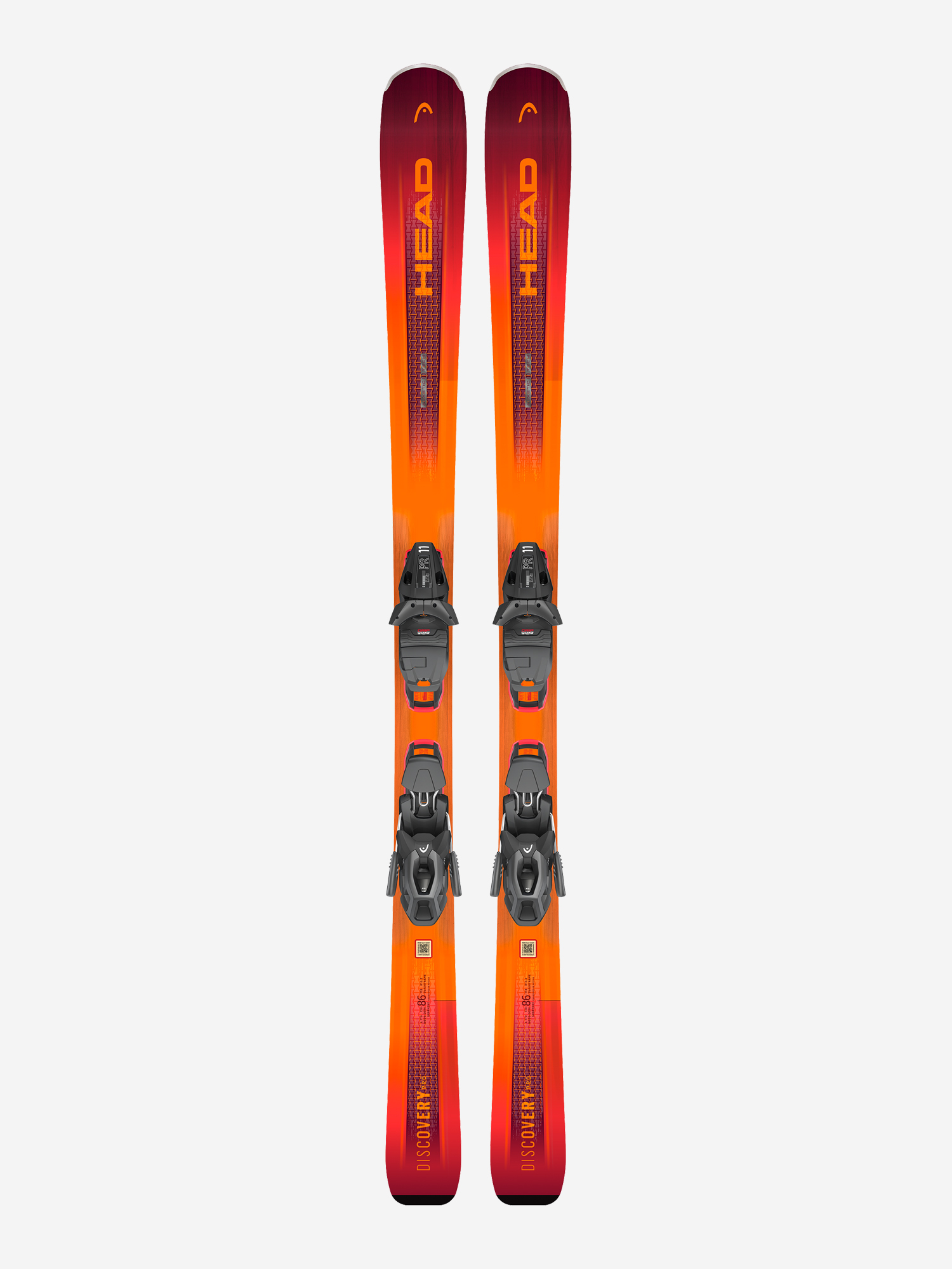 Горные лыжи Head Discovery 86 Pro + крепления PR 11 GW Brake 90, Красный