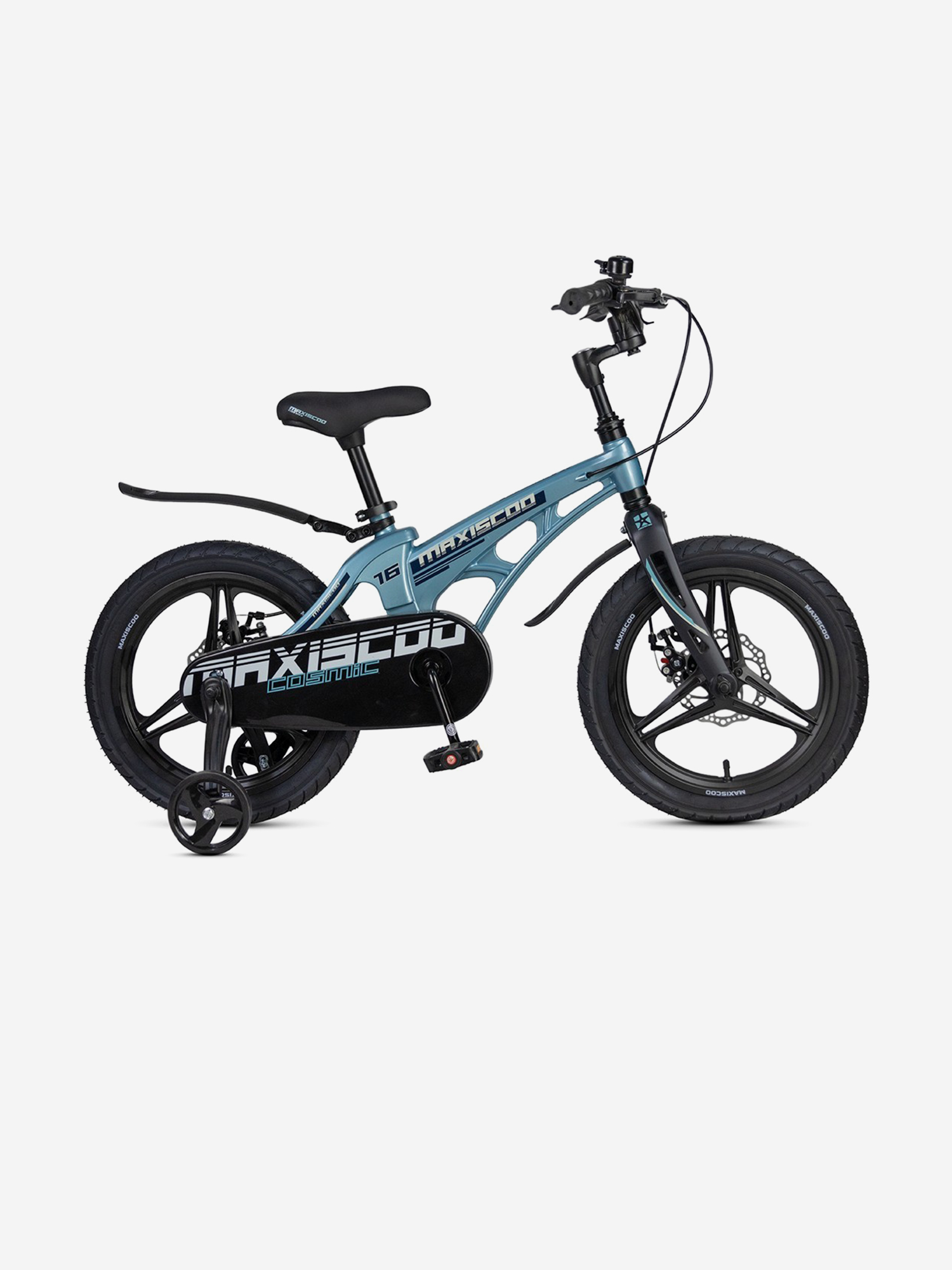 

Велосипед детский Maxiscoo COSMIC Deluxe 16'', стальной синий, 2025, Синий
