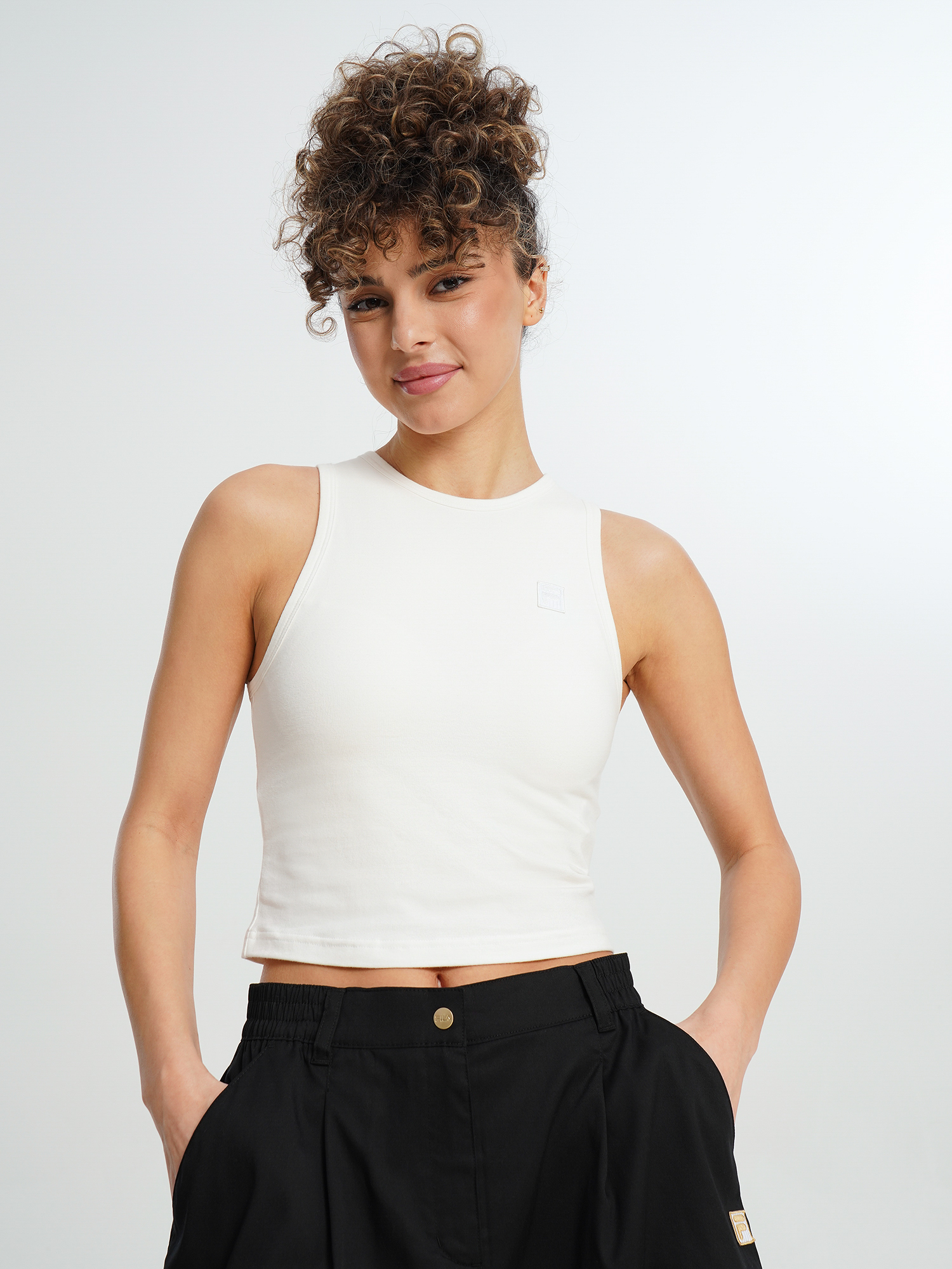 Майка женская FILA, бежевый, арт. 140321FLA-01