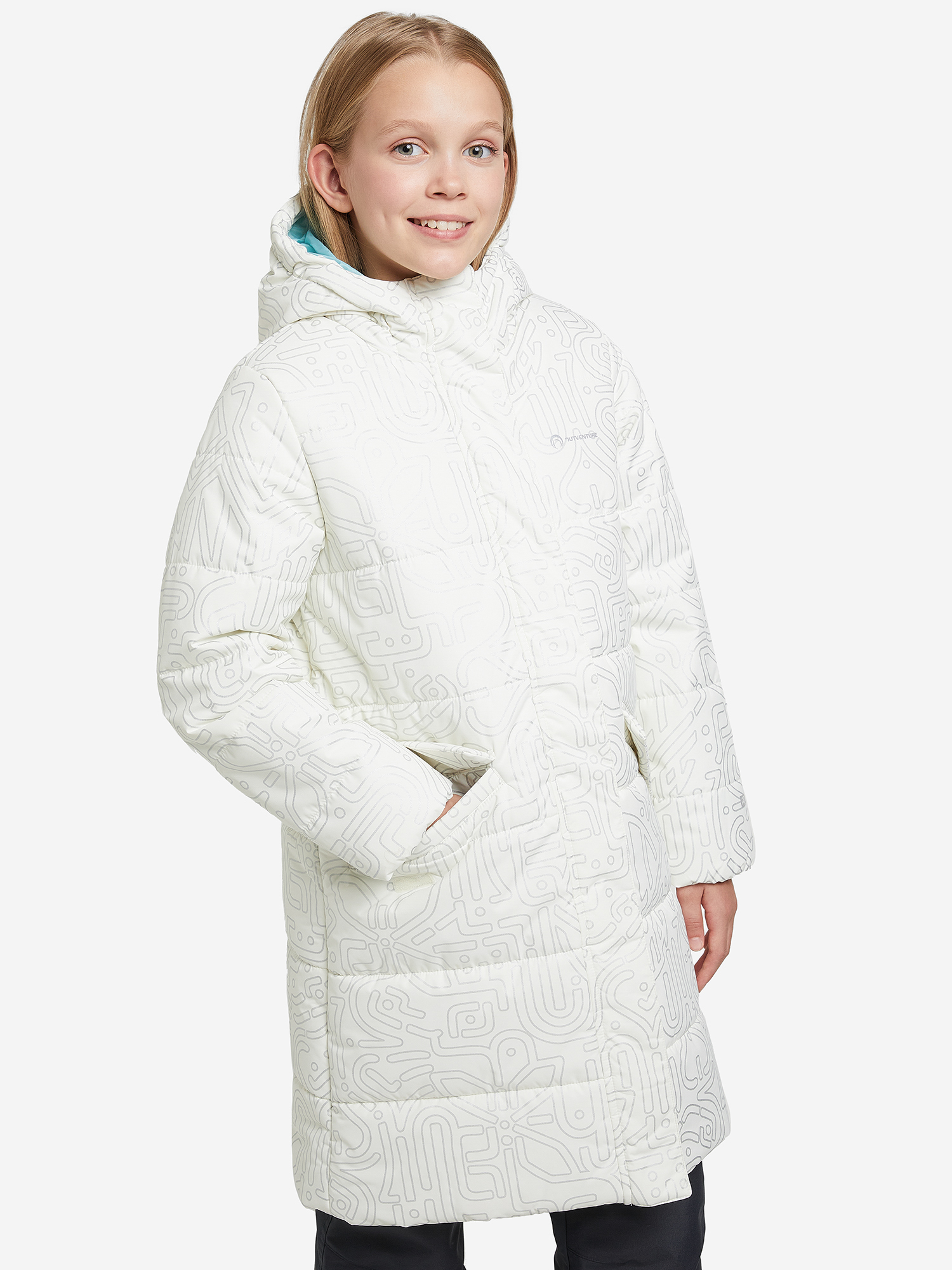 Куртка утепленная для девочек Outventure, Белый