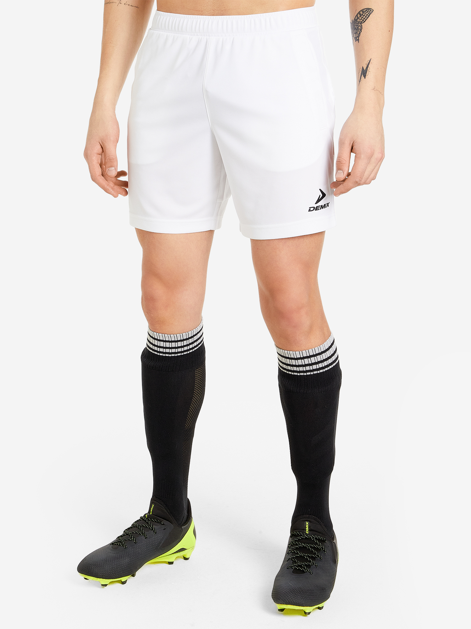 Изображение товара Футбольные шорты Demix Playmaker мужские, средняя длина, быстросохнущие Изображение товара Футбольные шорты Demix Playmaker мужские, средняя длина, быстросохнущие