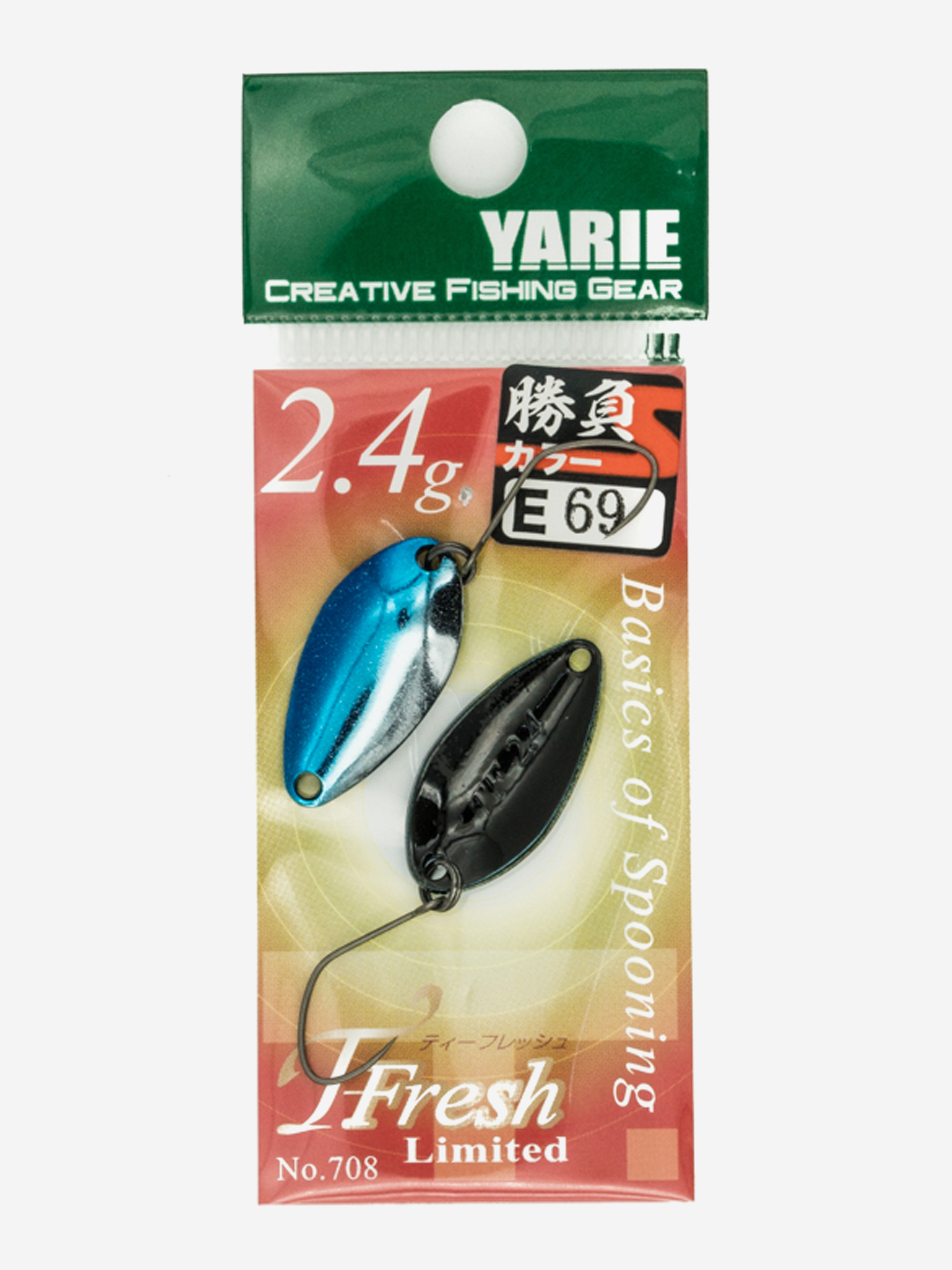 

Блесна YARIE №708 T-FRESH LIMITED 2.4гр цвет E69, Мультицвет