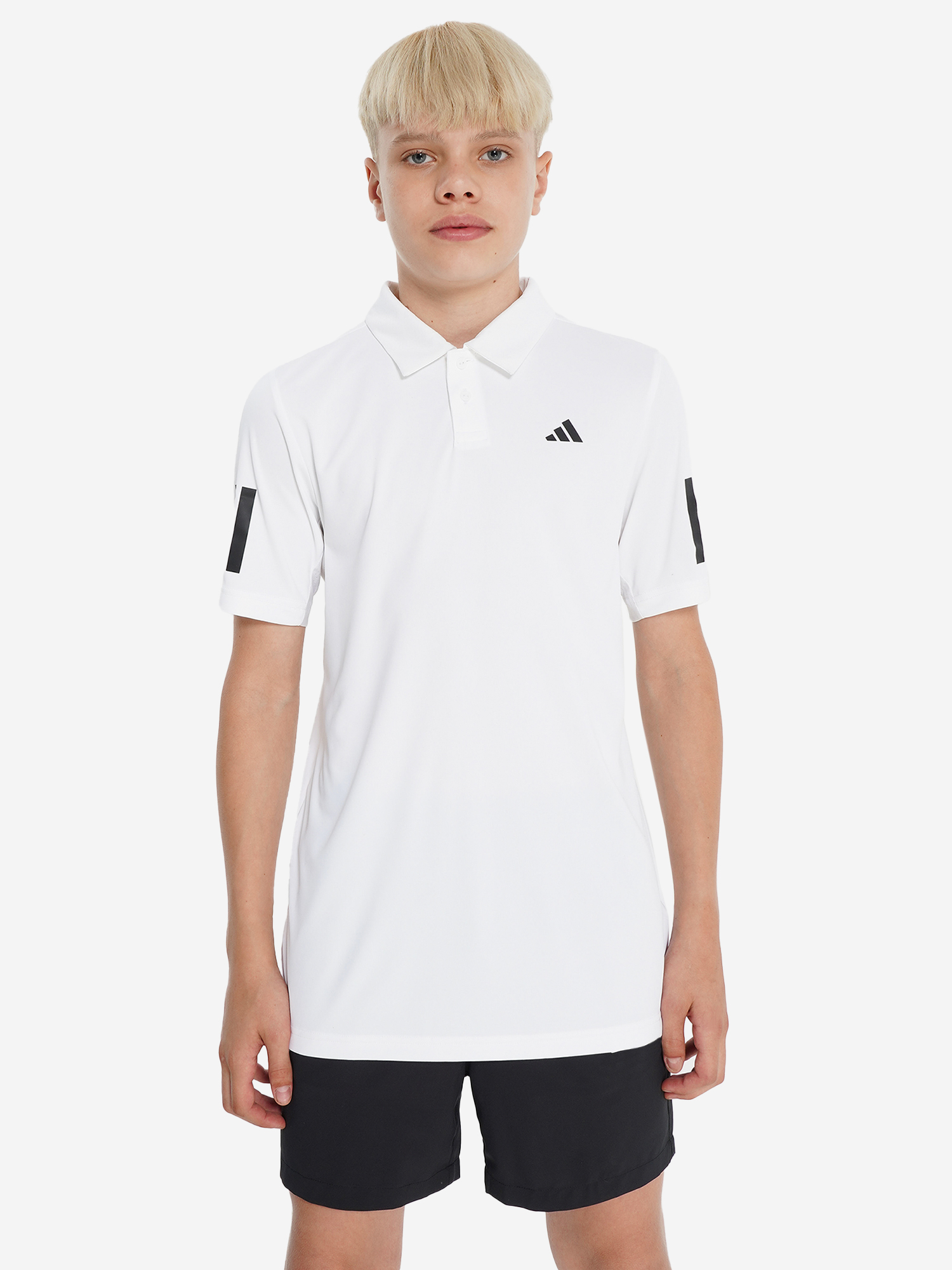 фото Поло для мальчиков adidas club, белый