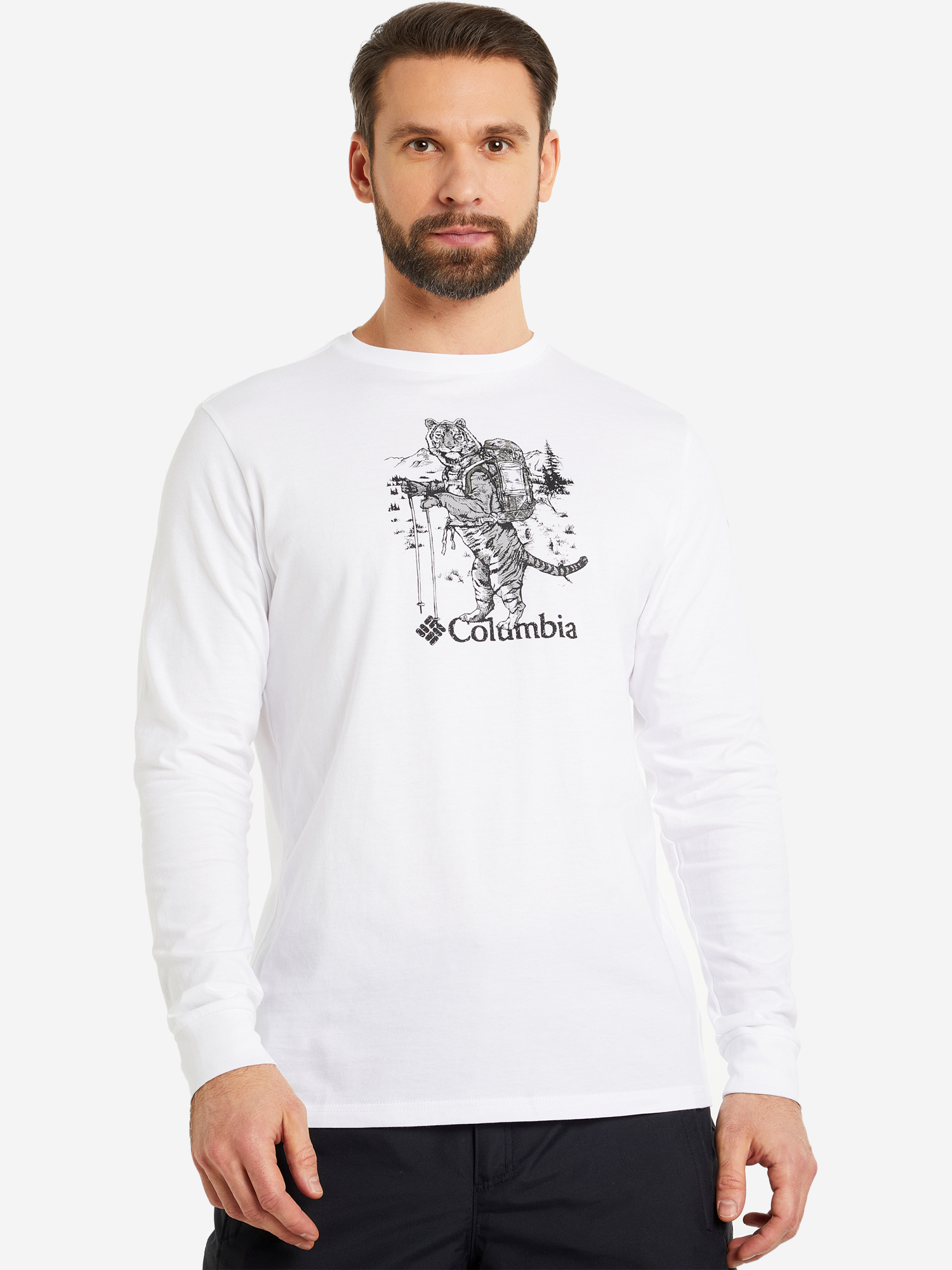 

Лонгслив мужской Columbia Blue Reef LS Graphic Tee, Белый