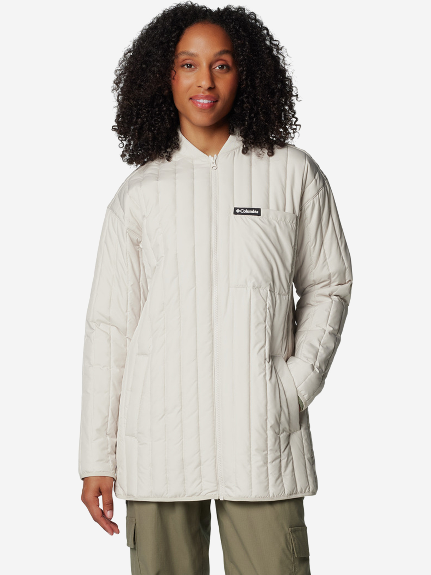 Пуховик женский Columbia Peony Park Overshirt, Бежевый