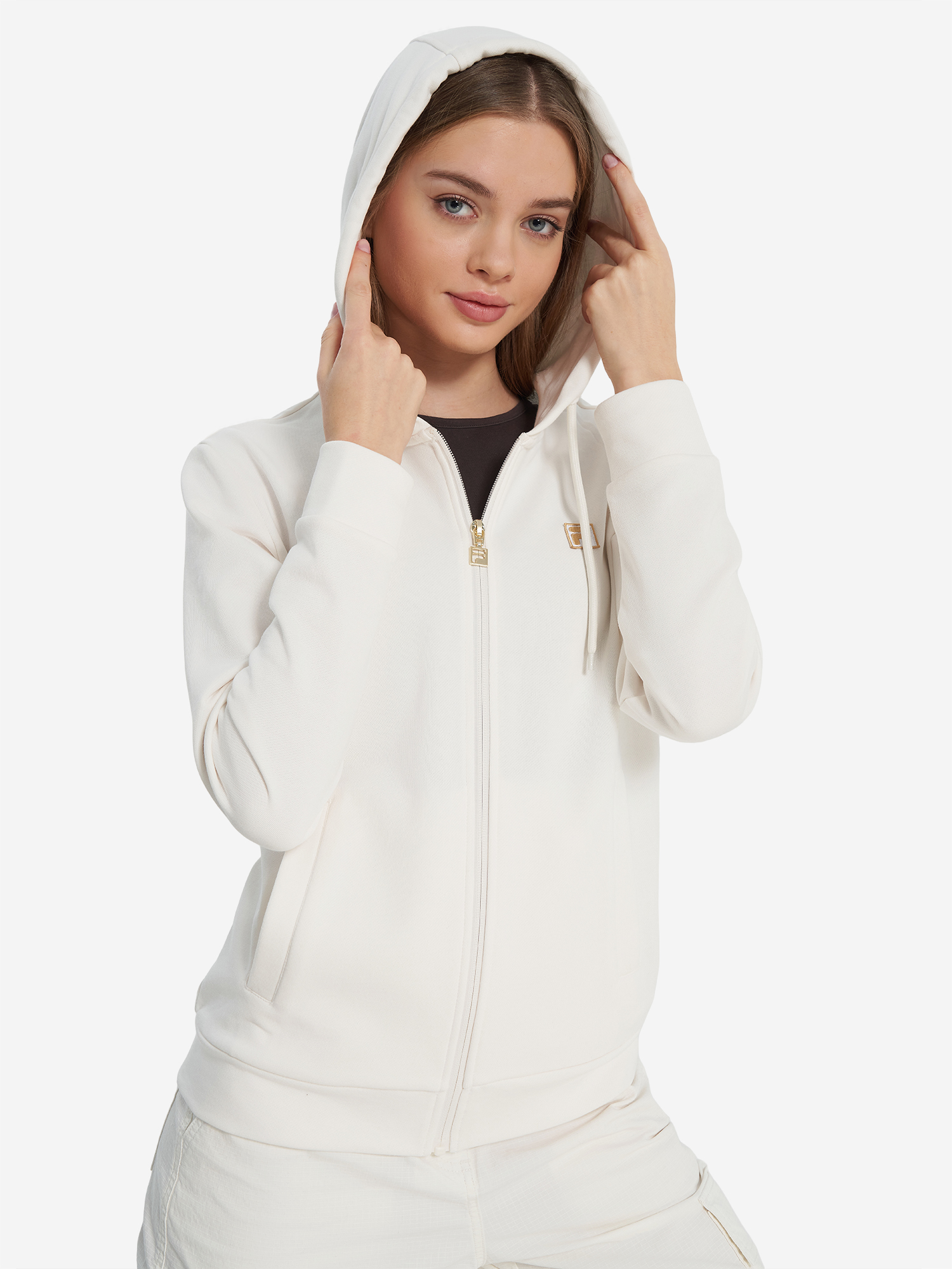 Толстовка женская FILA, бежевый, арт. 35487
