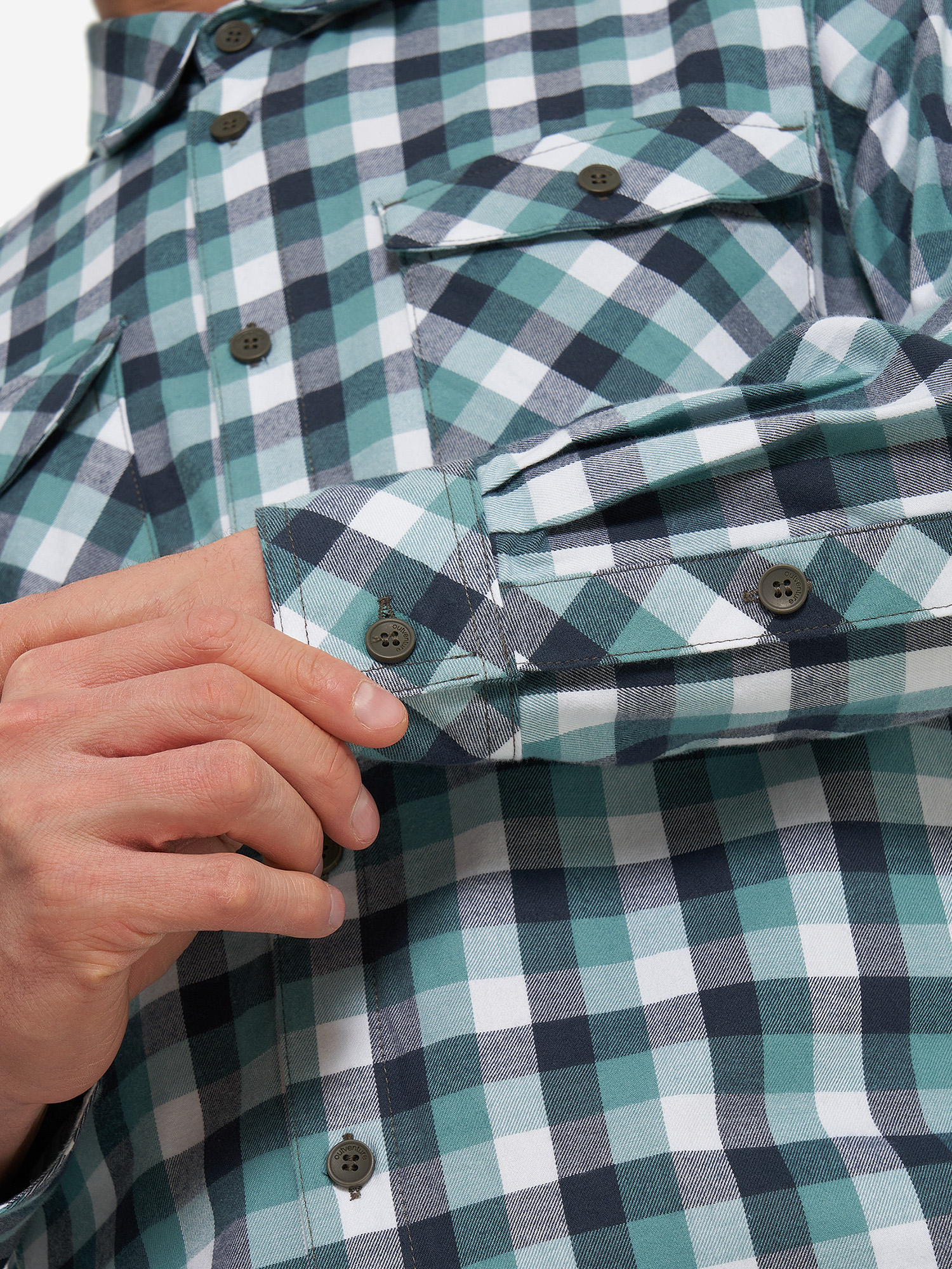 фото Рубашка мужская outventure, синий