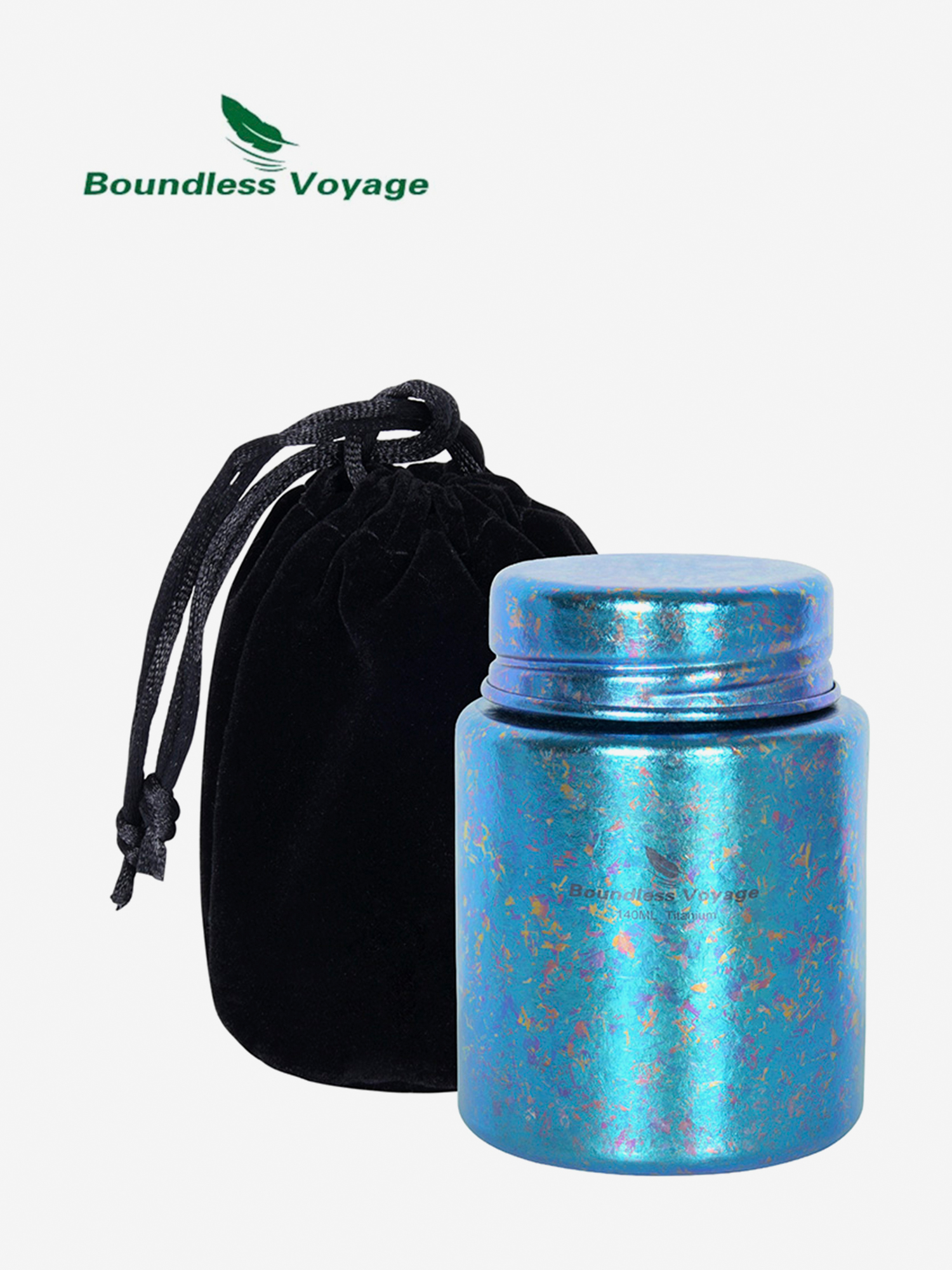 Изображение товара Boundless Voyage 140 мл титан банка для чая голубая
