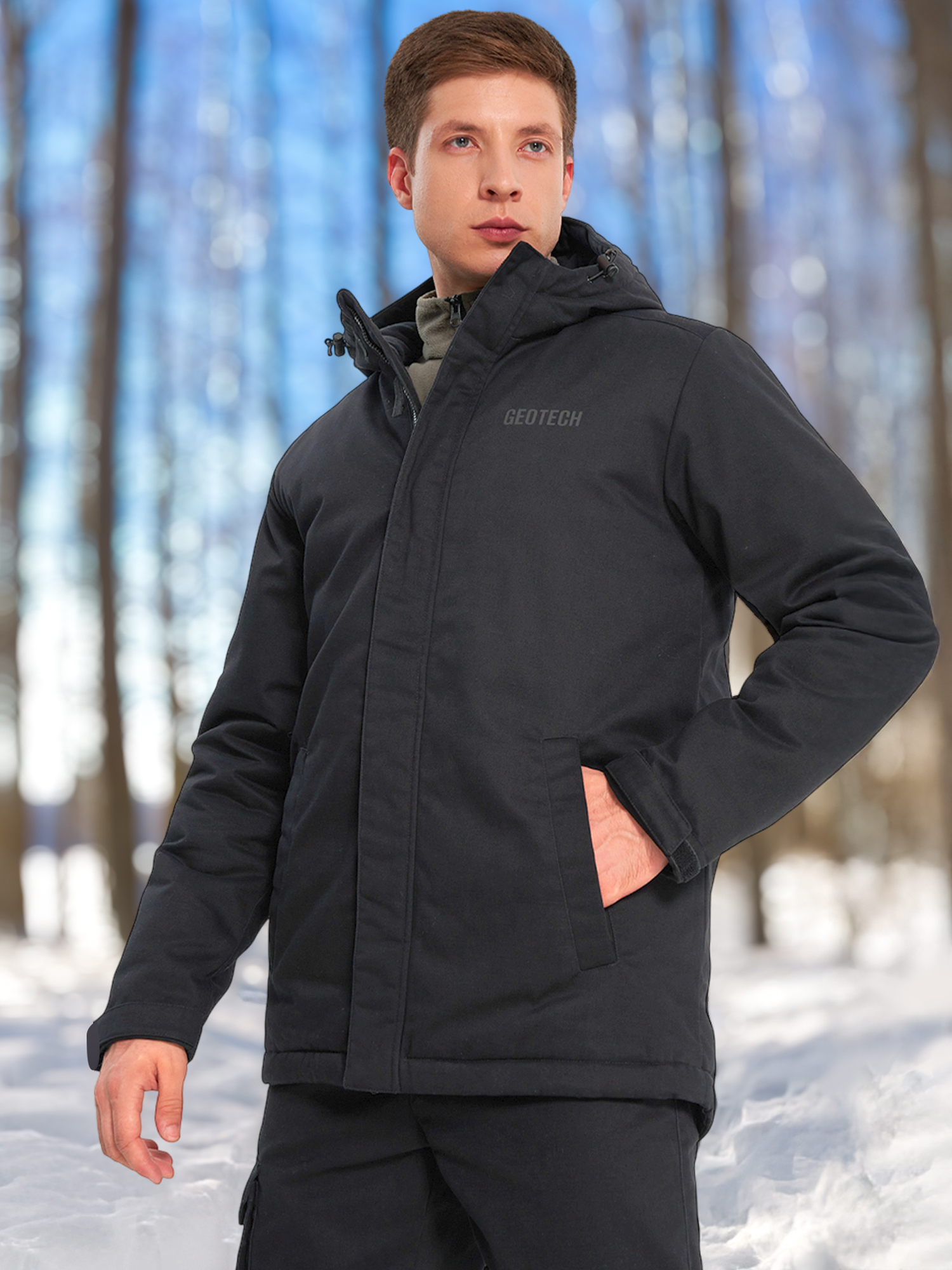 Куртка утепленная мужская Geotech, черный, арт. 18752