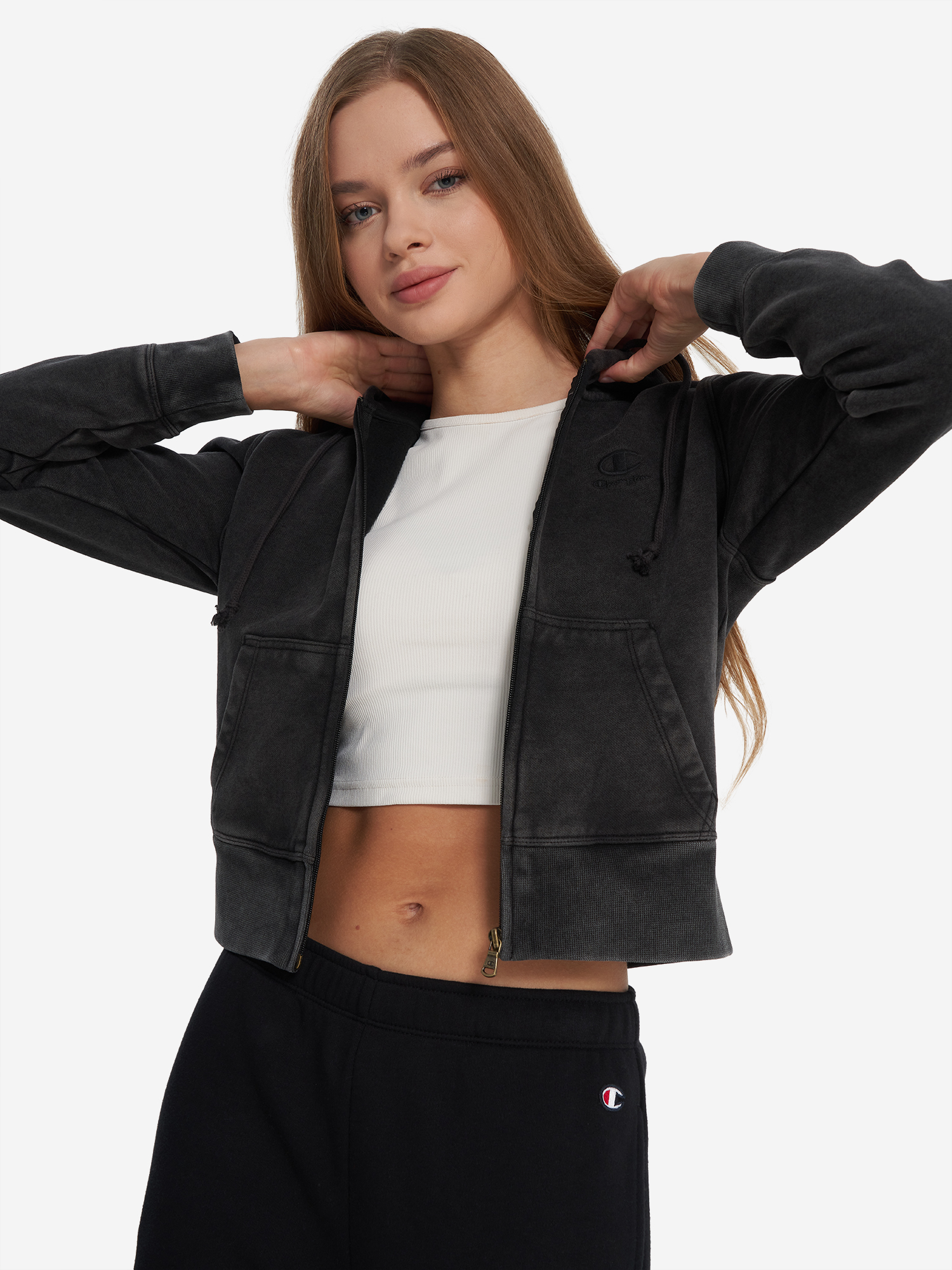 Толстовка Champion, черный, арт. 118206c0k-kk001