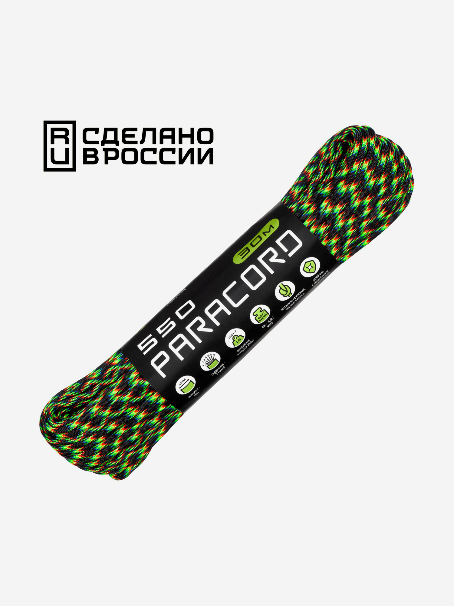 

Паракорд 550 CORD nylon 30м RUS (galaxy), Мультицвет
