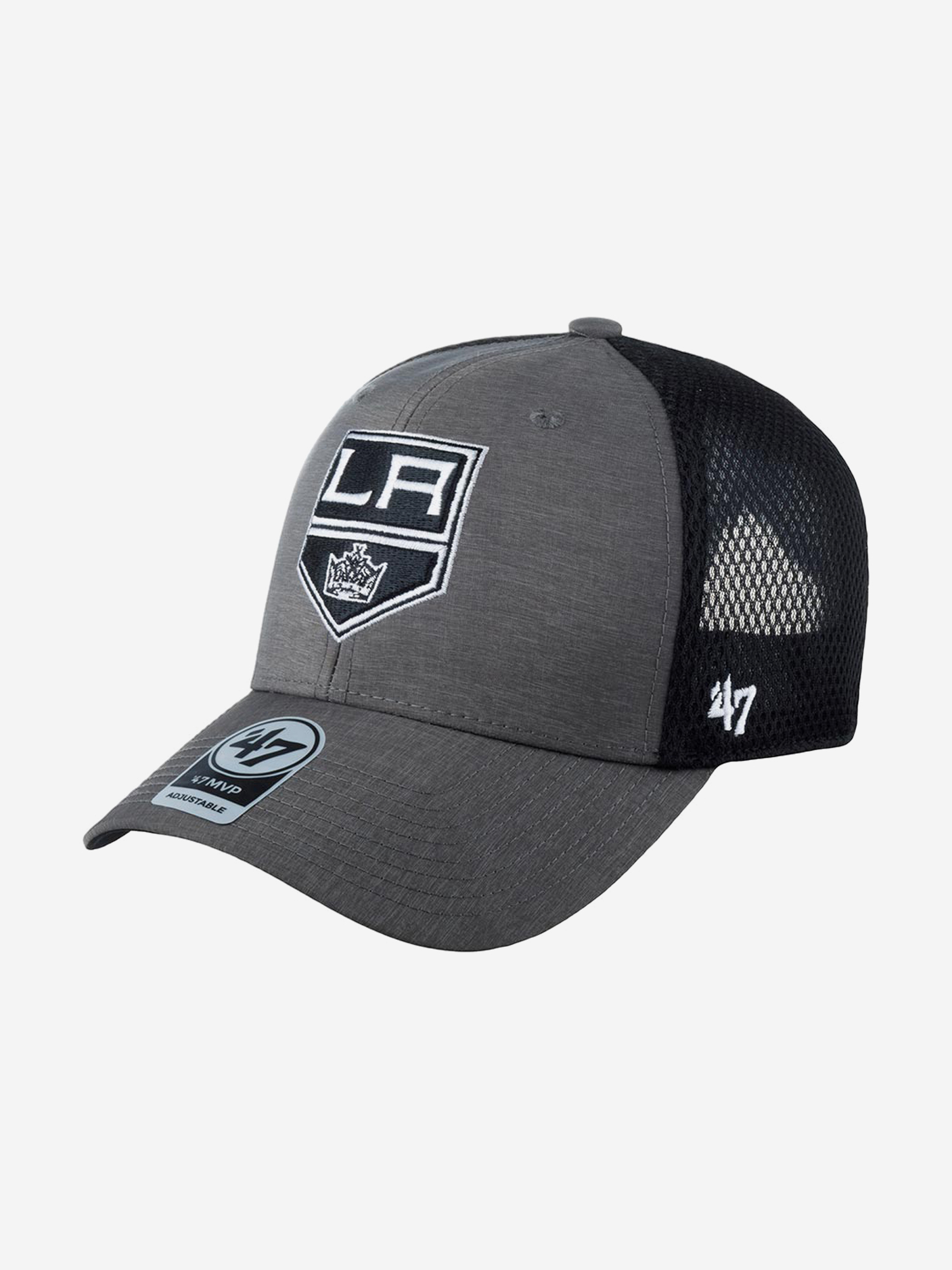 Бейсболка с сеточкой 47 BRAND H-GRIMM08HYP-DY Los Angeles Kings NHL (серый), Серый