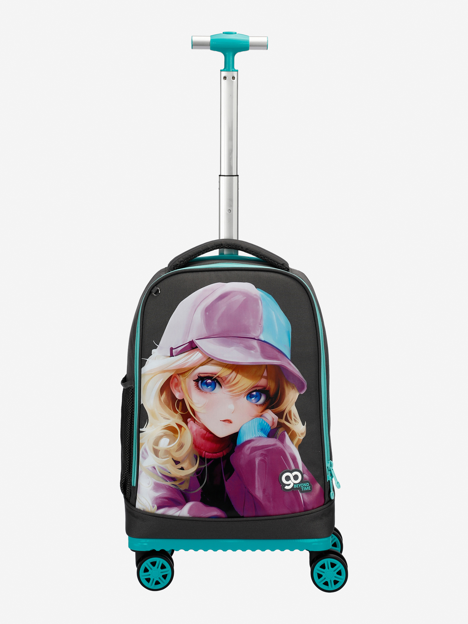 Изображение товара Детский чемодан BEYOND TIME D02 для девочек серый активный отдых