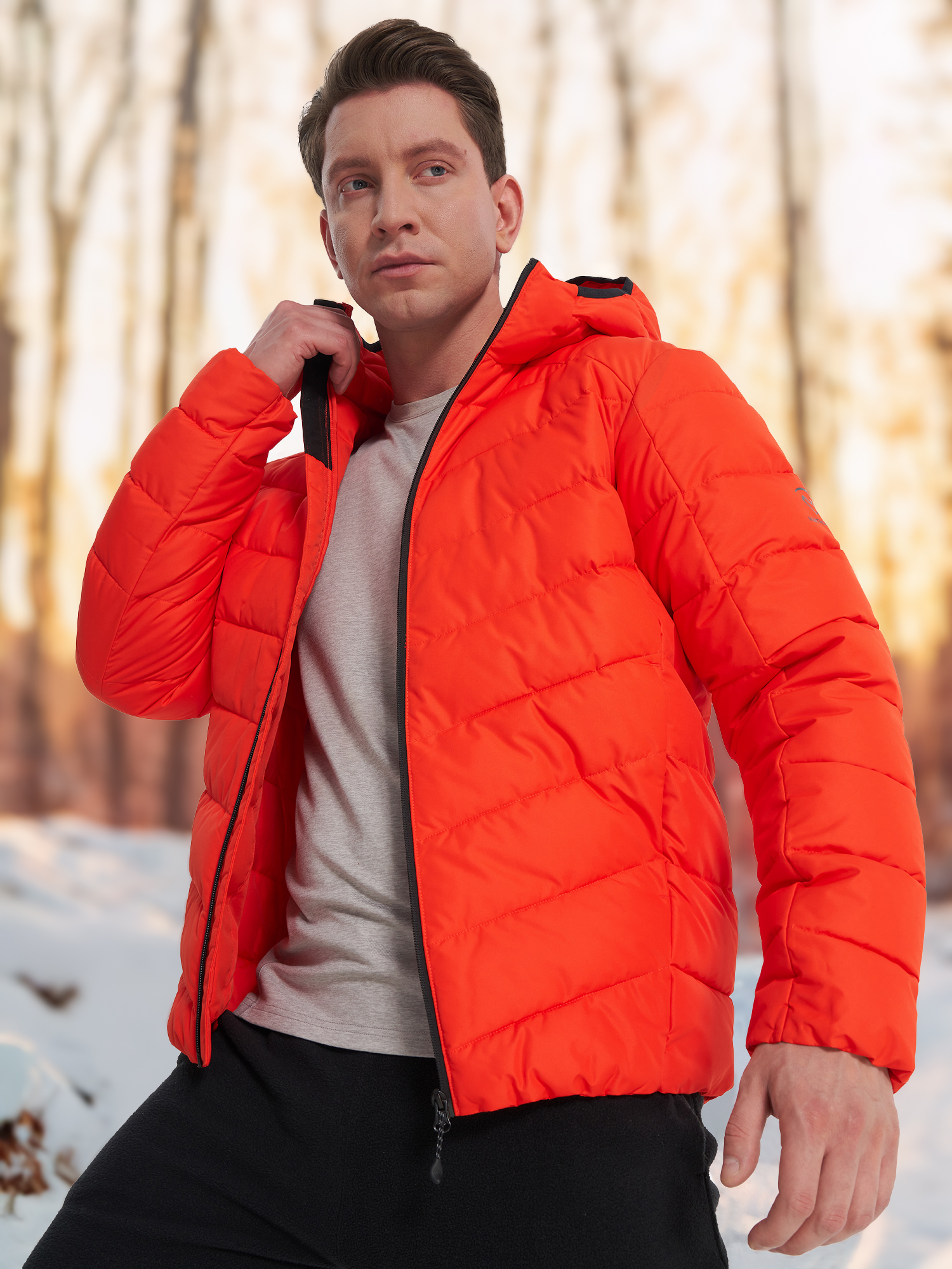 Пуховик мужской Northland, красный, арт. 139187n16-r1