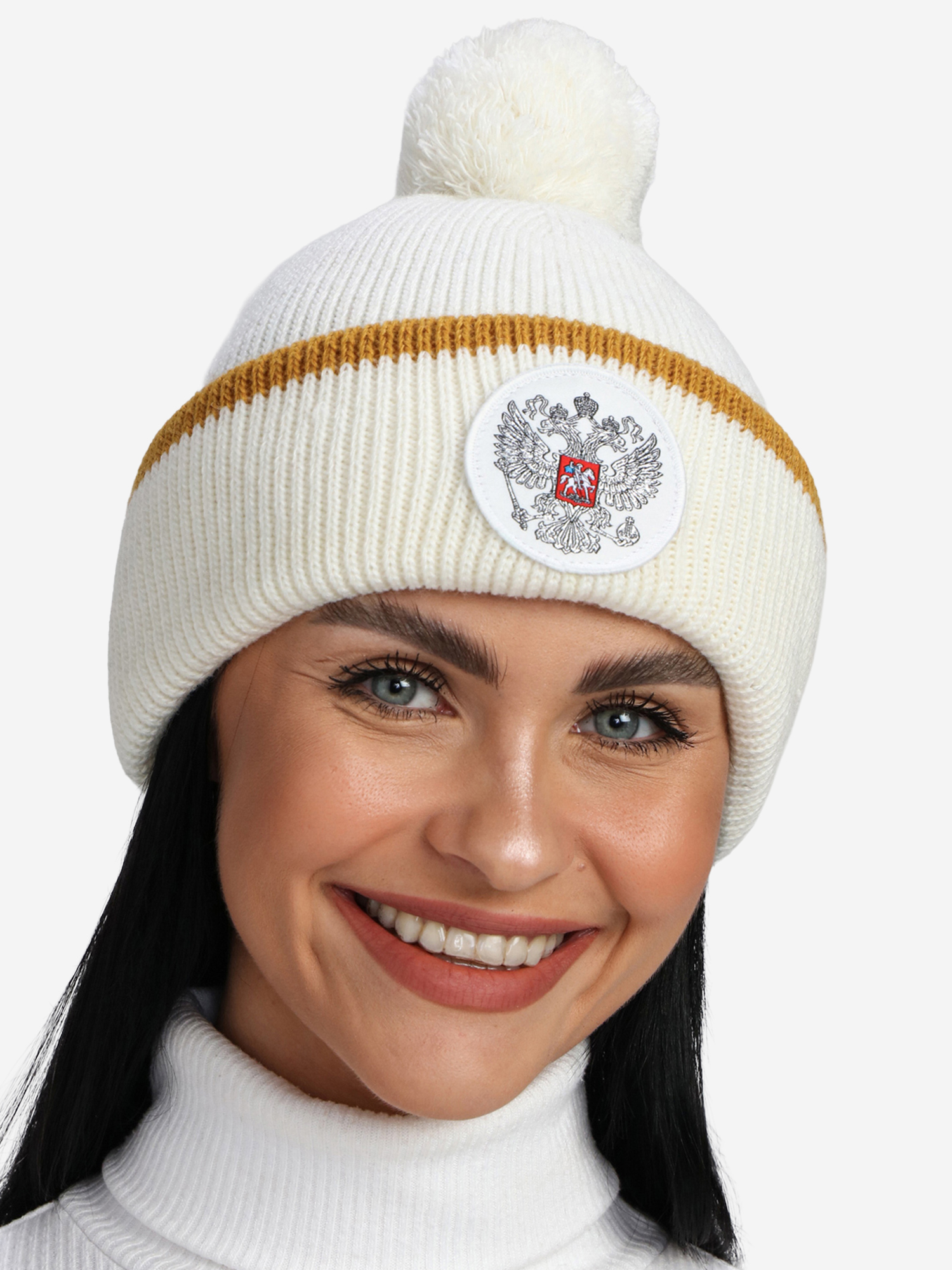 Изображение товара Шапка вязаная Forward унисекс шапки-бини зимняя из шерсть акрил с подкладкой