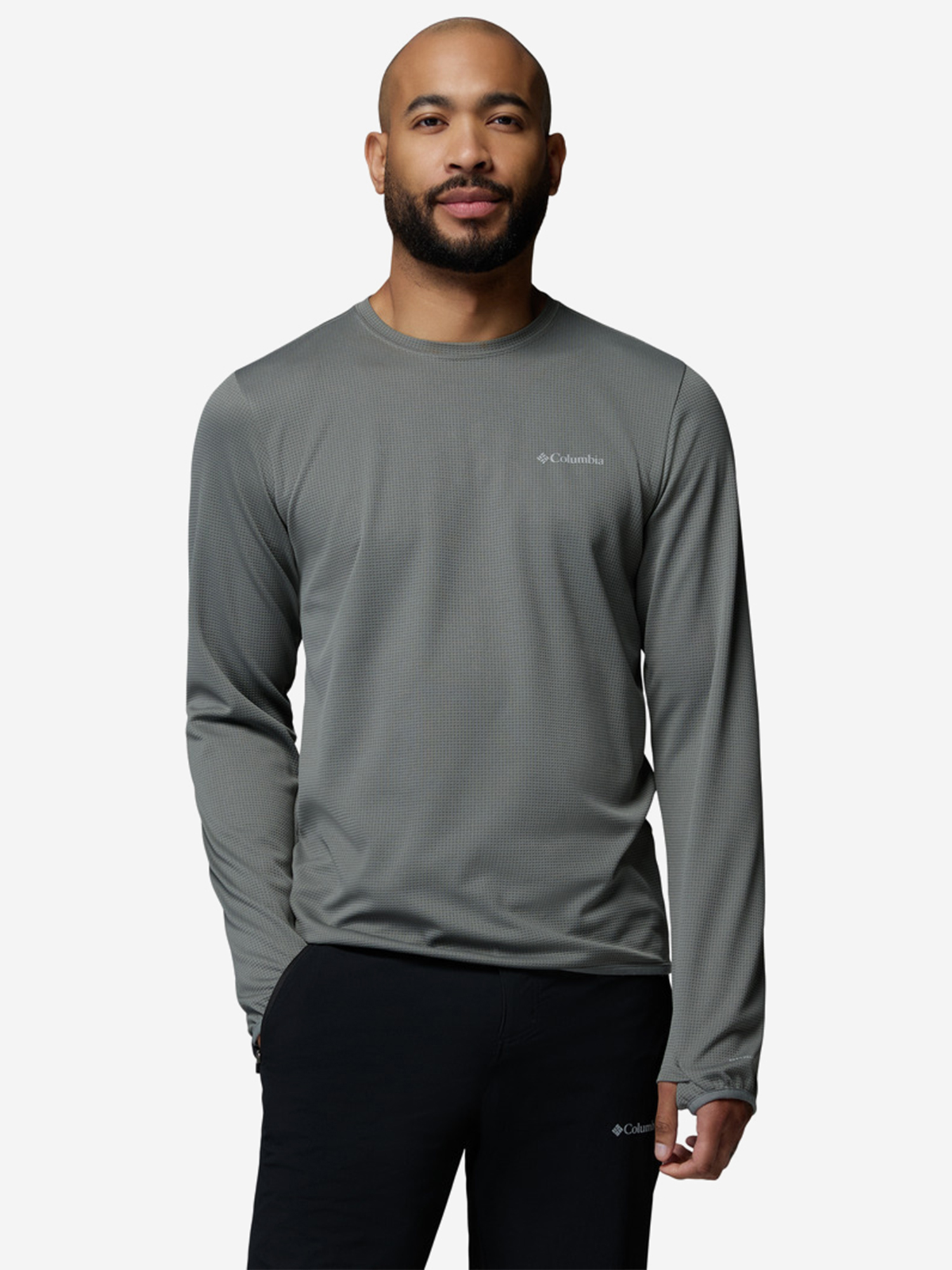 Изображение товара Лонгслив мужской Columbia Tech Trail Utility Warm Ls Crew, Серый