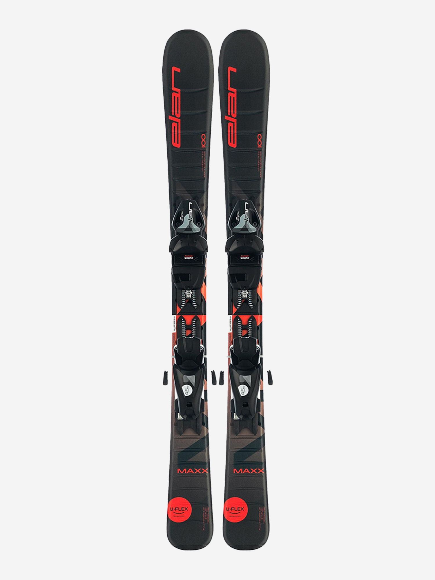   Спортмастер Горные лыжи с креплениями Elan Maxx Red QS + EL 4.5 Shift 21/22, Черный