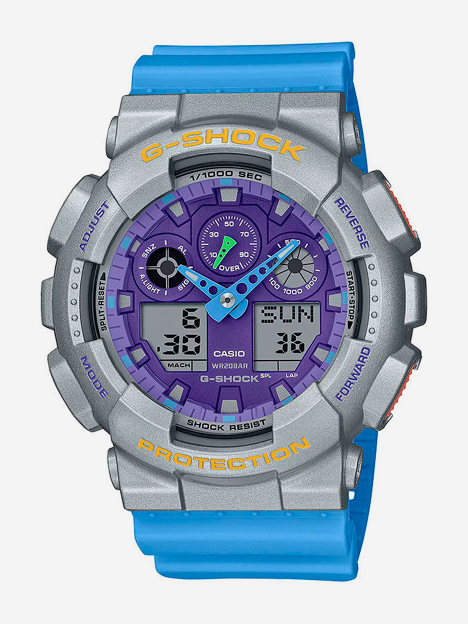 

Спортивные часы Casio GA-100EU-8A2, Голубой