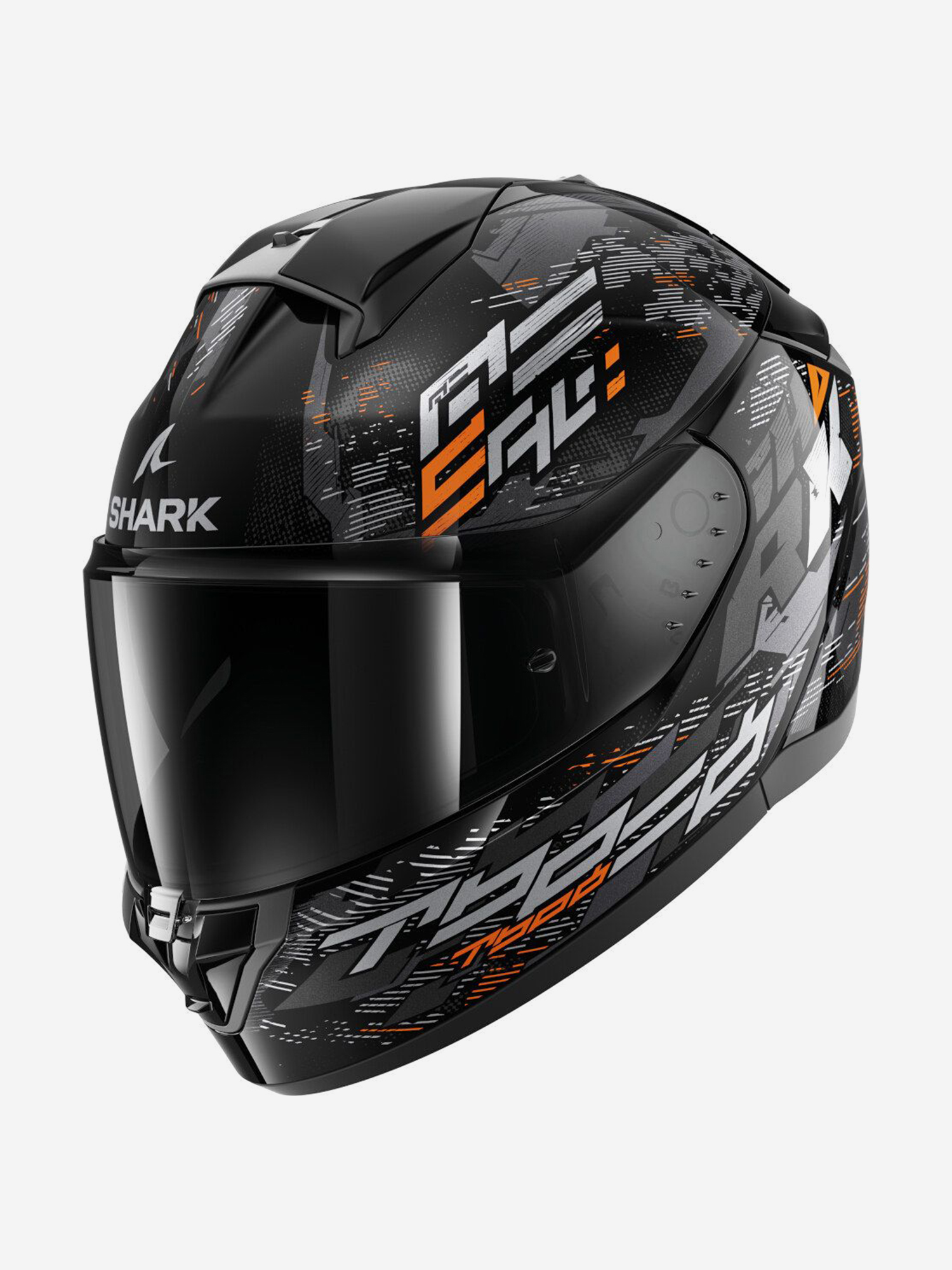 

Мотошлем интеграл Shark RIDILL 2 MOLOKAI Black/Silver/Orange, Черный