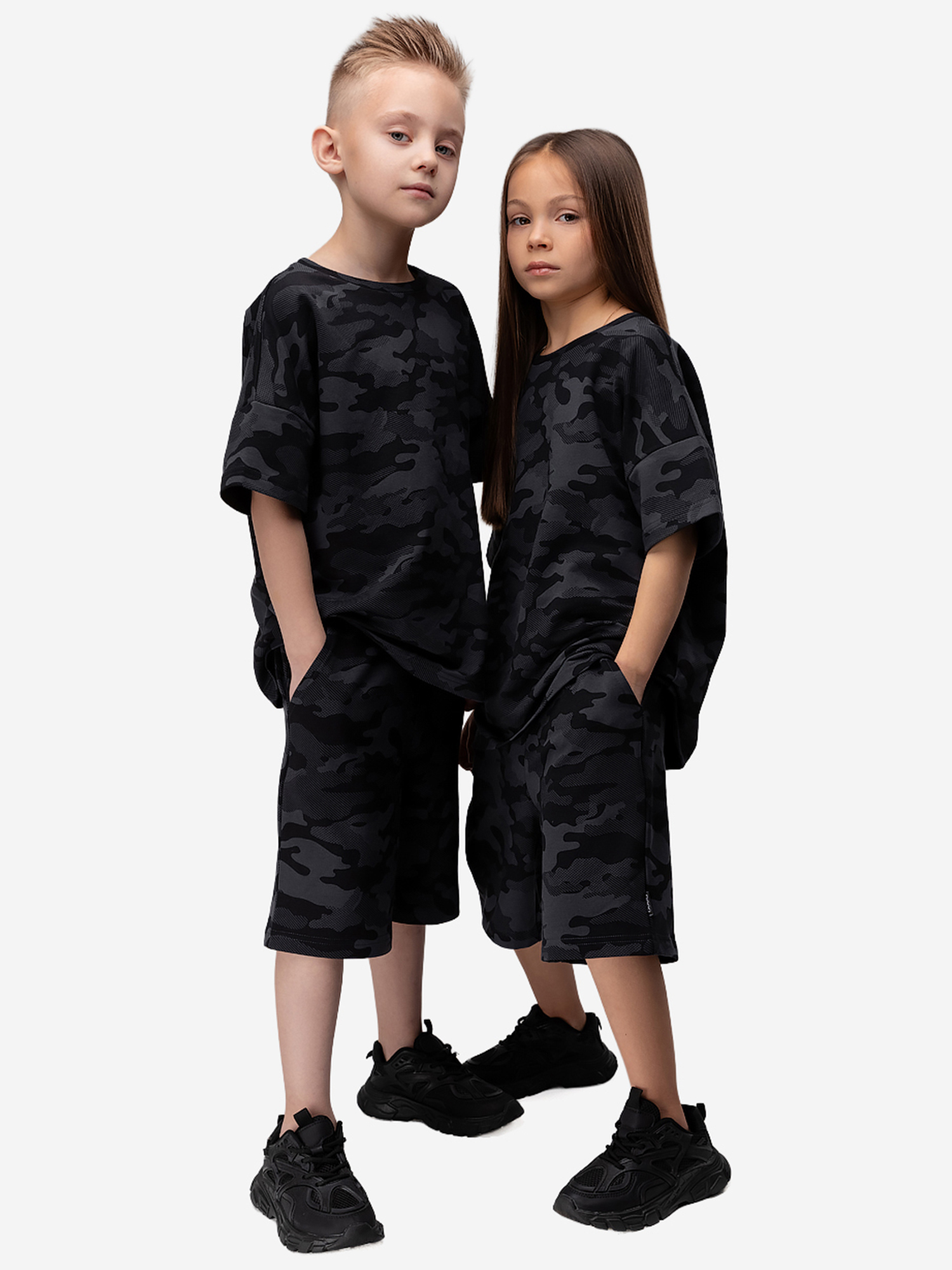 Изображение товара Костюм для мальчиков bodo серый камуфляж демисезонный спортивный стиль