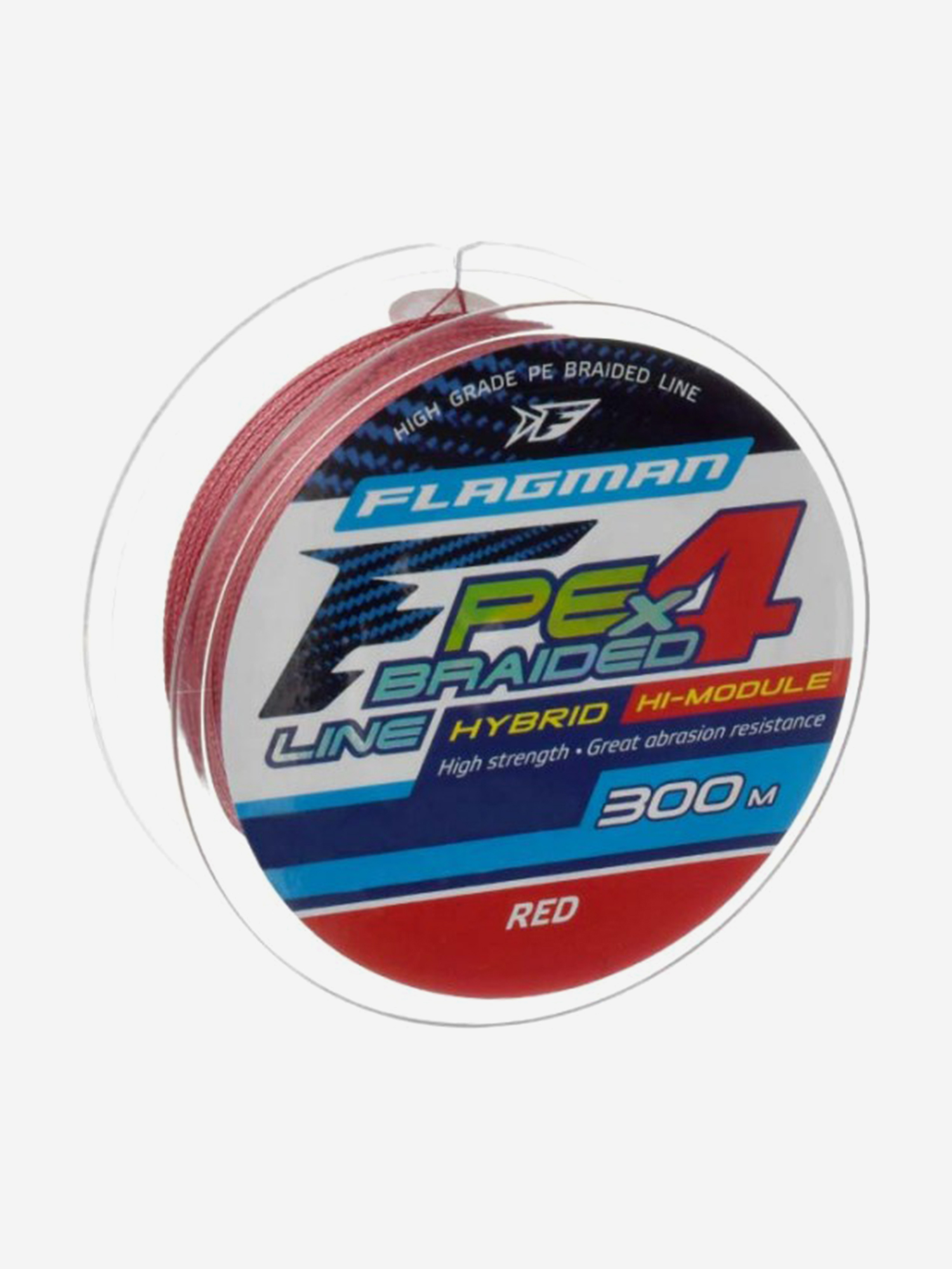 Изображение товара Шнур FLAGMAN PE Hybrid F4 300м Red 0.45мм 29.5кг 65lb, 300м0.45мм/29.5кг/65lb