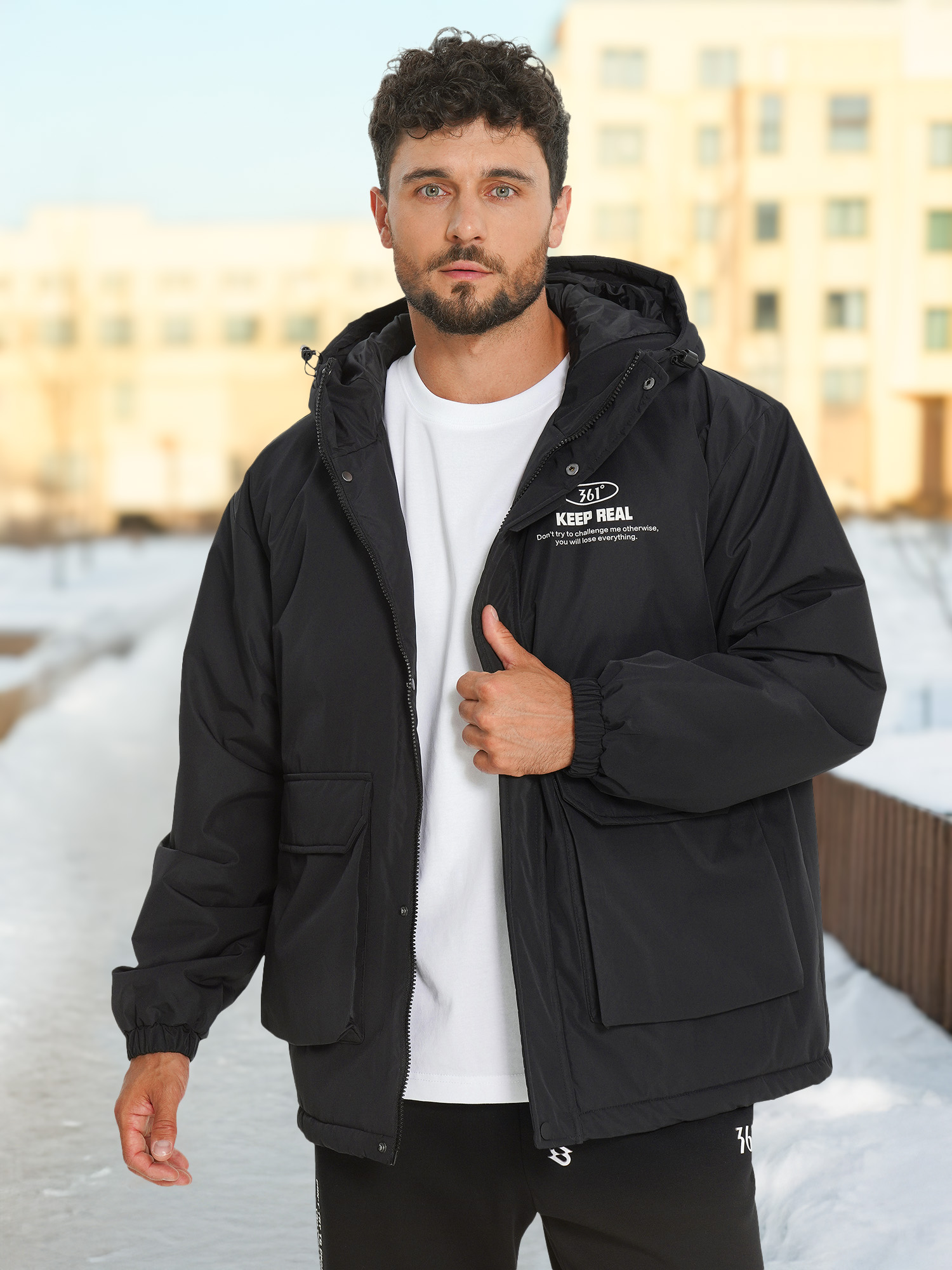 

Пуховик мужской 361°, Черный