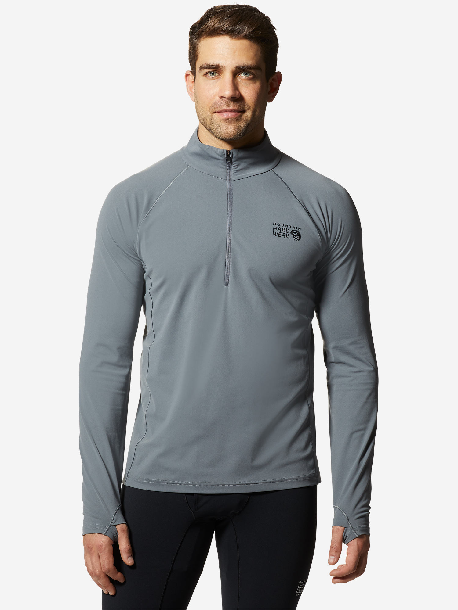 

Толстовка мужская Mountain Hardwear Stretch 1/2 Zip, Серый