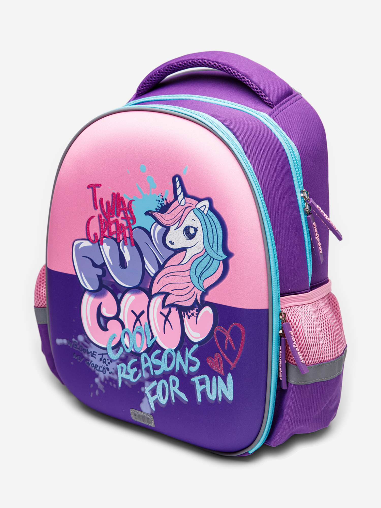 Изображение товара Рюкзак PlayToday для девочек 38x29x17 см водоотталкивающий стильный легкий