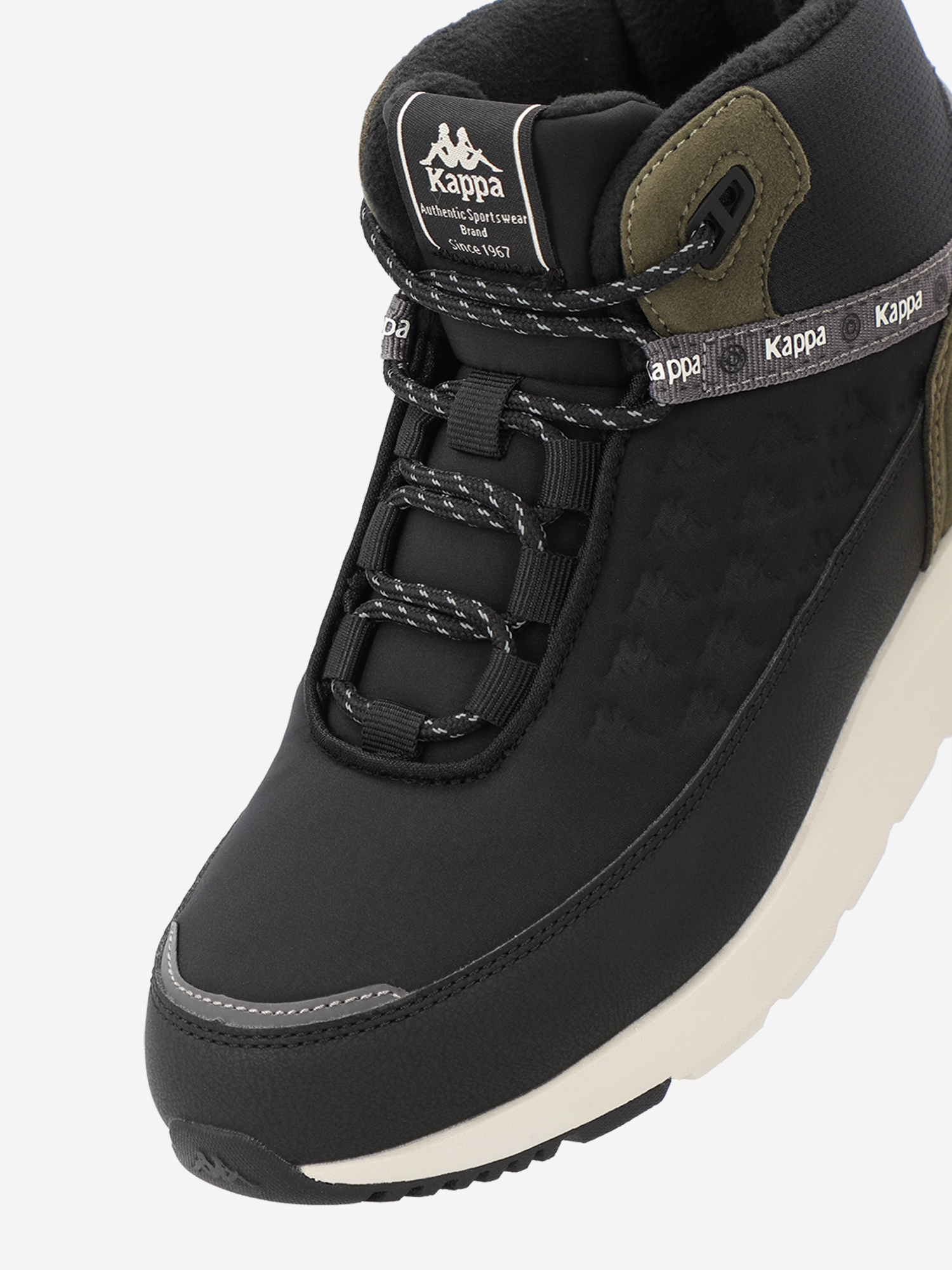 фото Кроссовки для мальчиков kappa authentic jr mid ny, черный