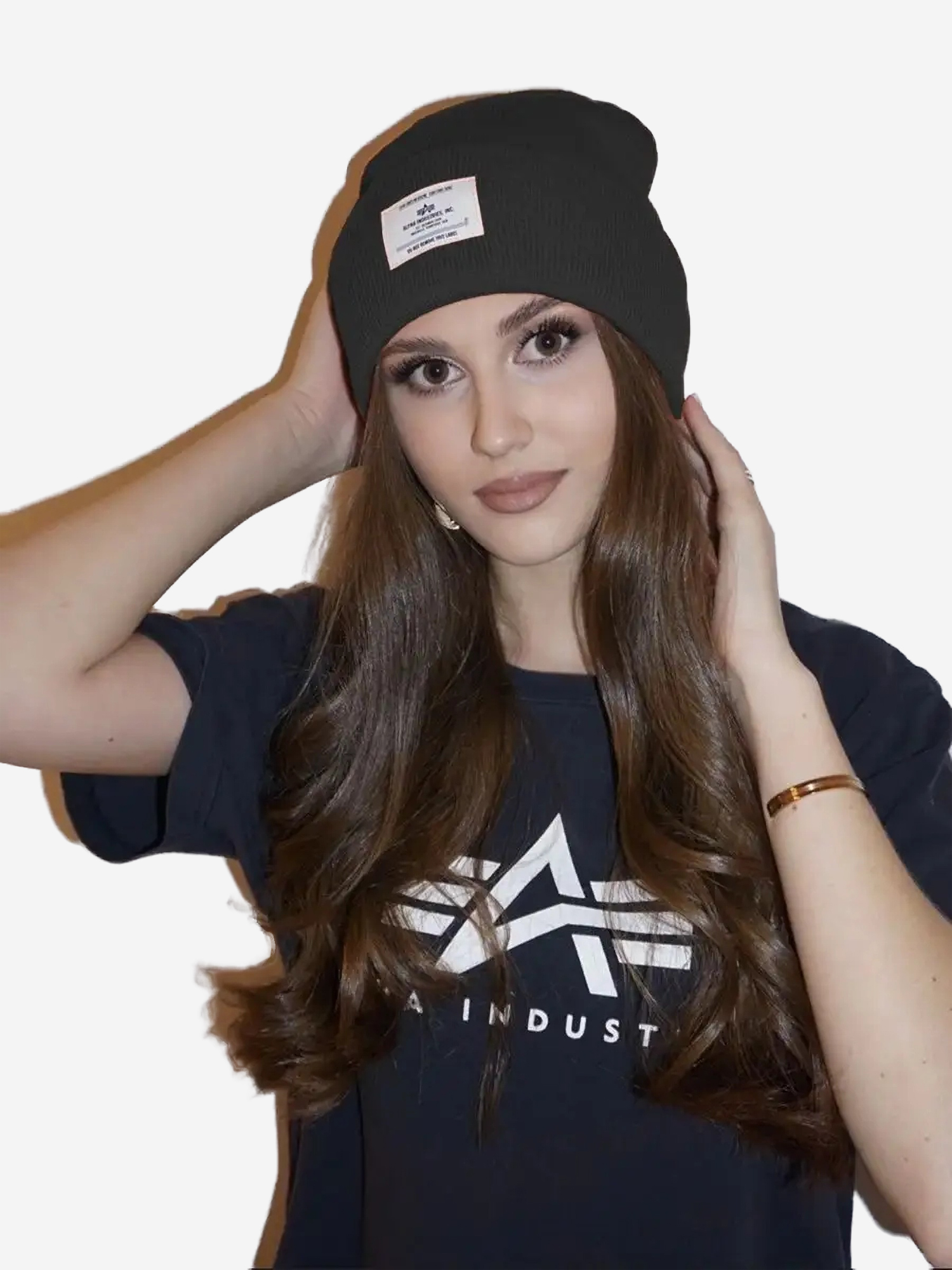 Изображение товара Шапка Essential Beanie Alpha Industries графит спортивная демисезонная зимняя