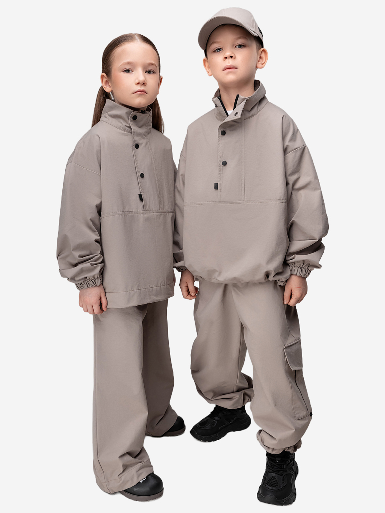 Изображение товара Костюм с анораком курточная ткань bodo, Бежевый