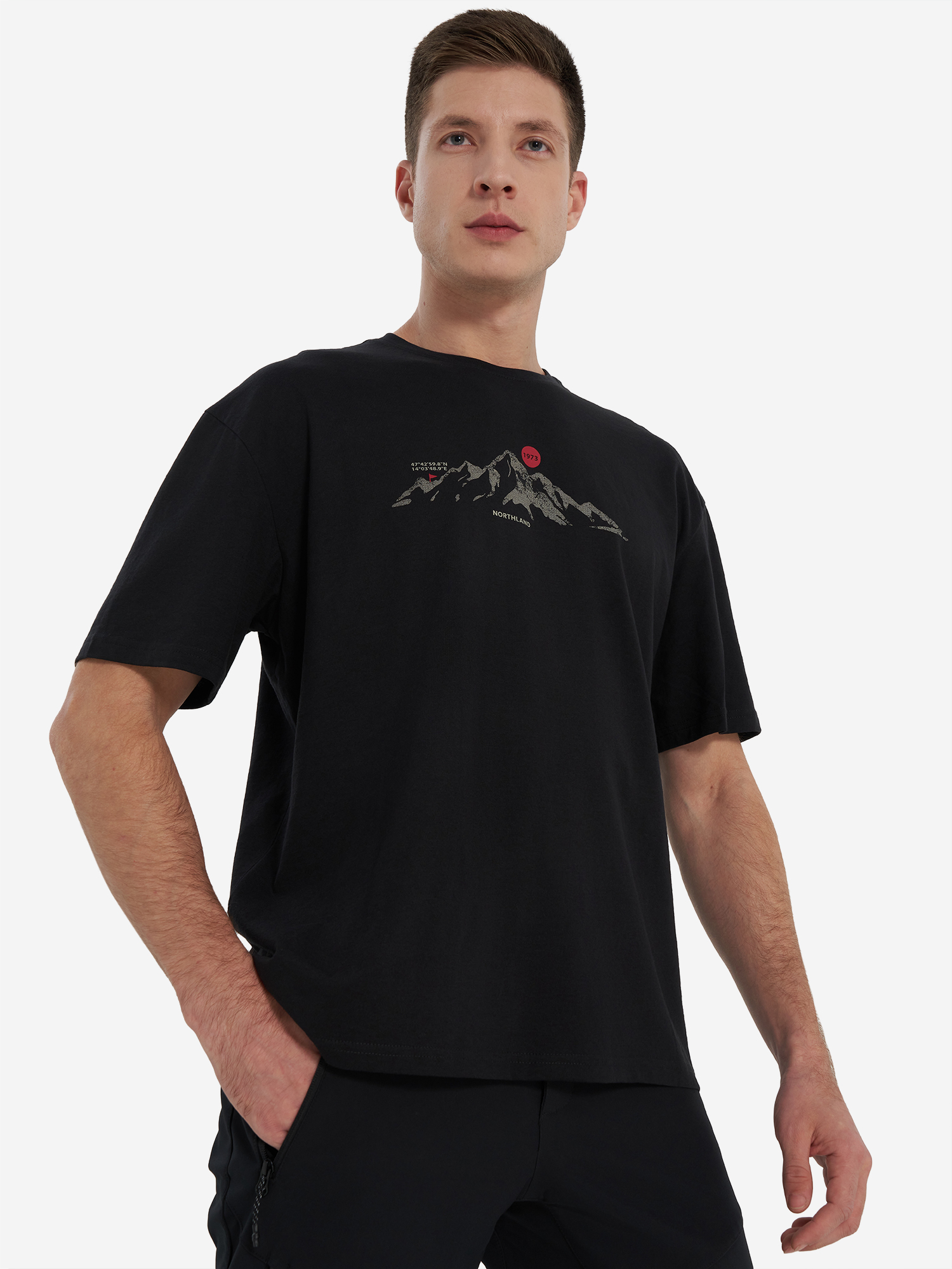 Изображение товара Мужская футболка Northland с рисунком для активного отдыха и походов