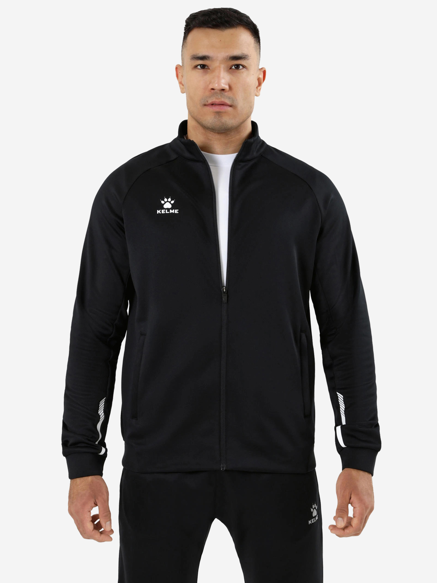 Изображение товара Олимпийка мужская KELME Knitted Jacket (plus Fleece), Черный