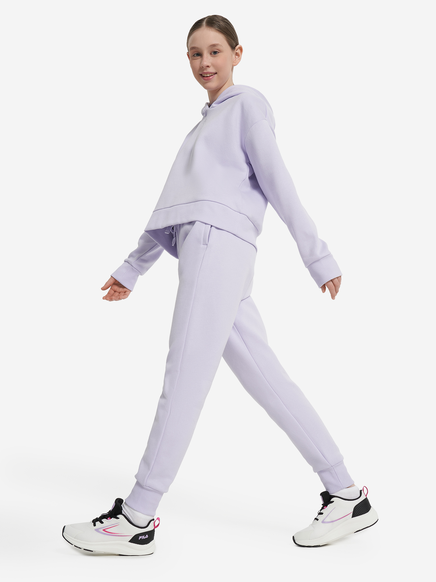 фото Брюки для девочек under armour rival, фиолетовый