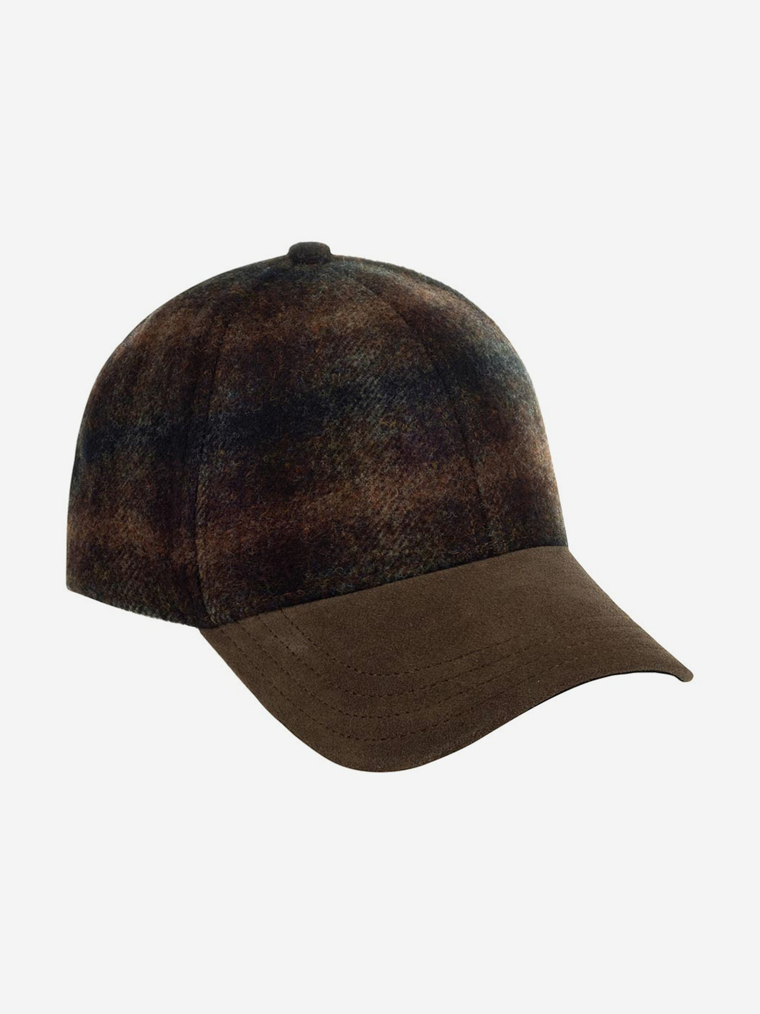 Бейсболка STETSON 7720304 BASEBALL CAP WOOL CHECK (коричневый), Коричневый 02-641XDOXS9Z-60, размер 57 - фото 2