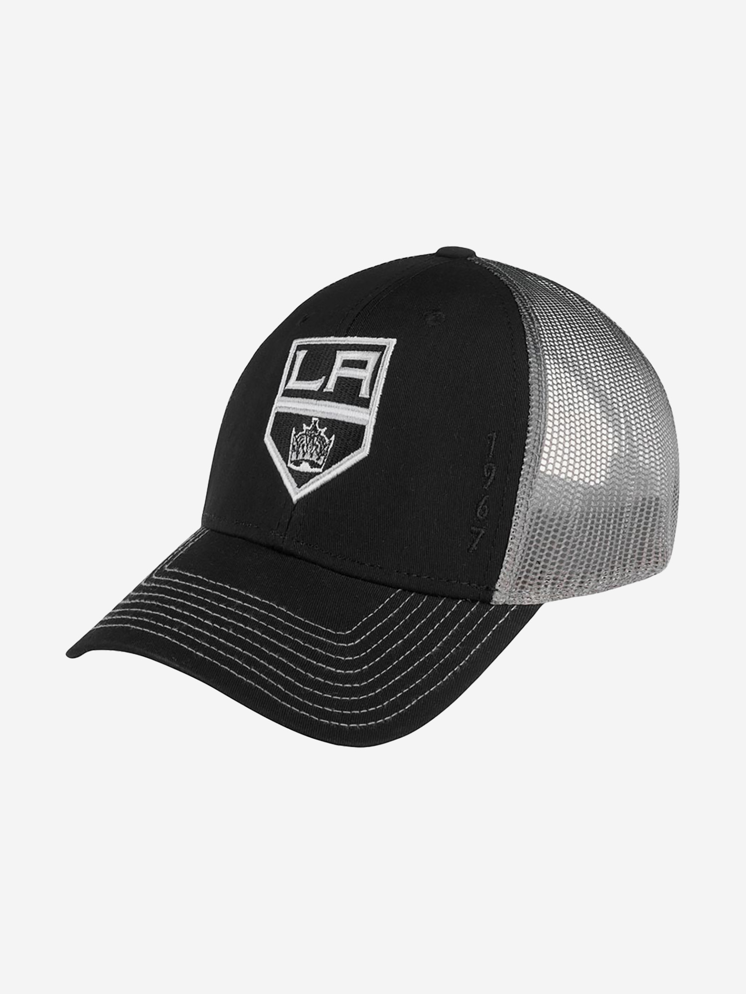 Бейсболка с сеточкой AMERICAN NEEDLE 44612A-LAK Los Angeles Kings Cross Fade NHL (черный), Черный