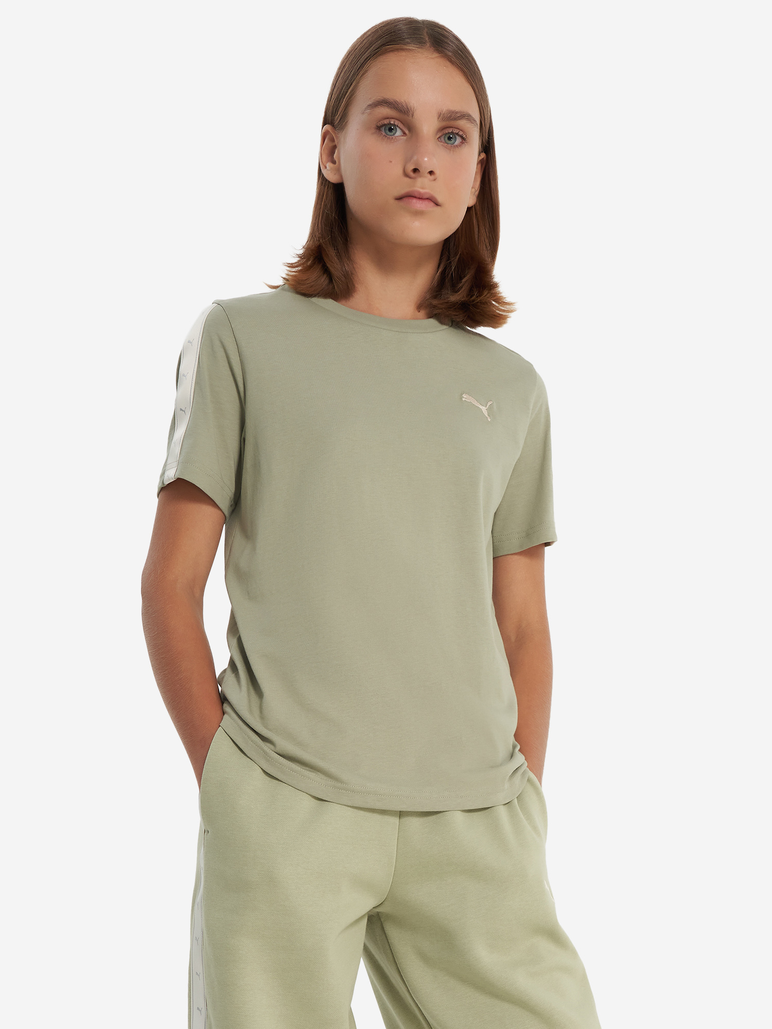

Футболка для девочек PUMA Tape, Зеленый