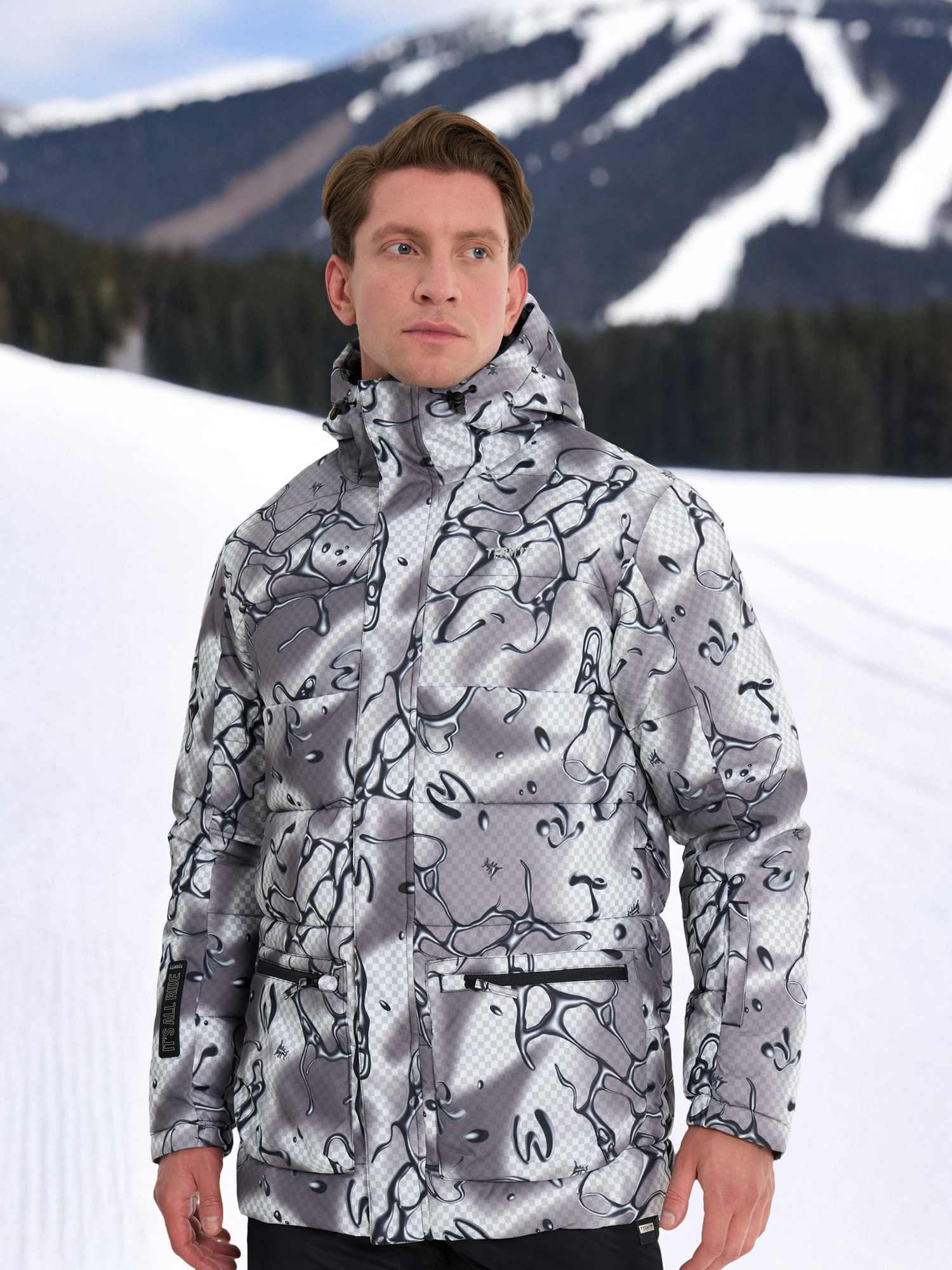 Пуховик мужской Termit, черный, арт. 18316