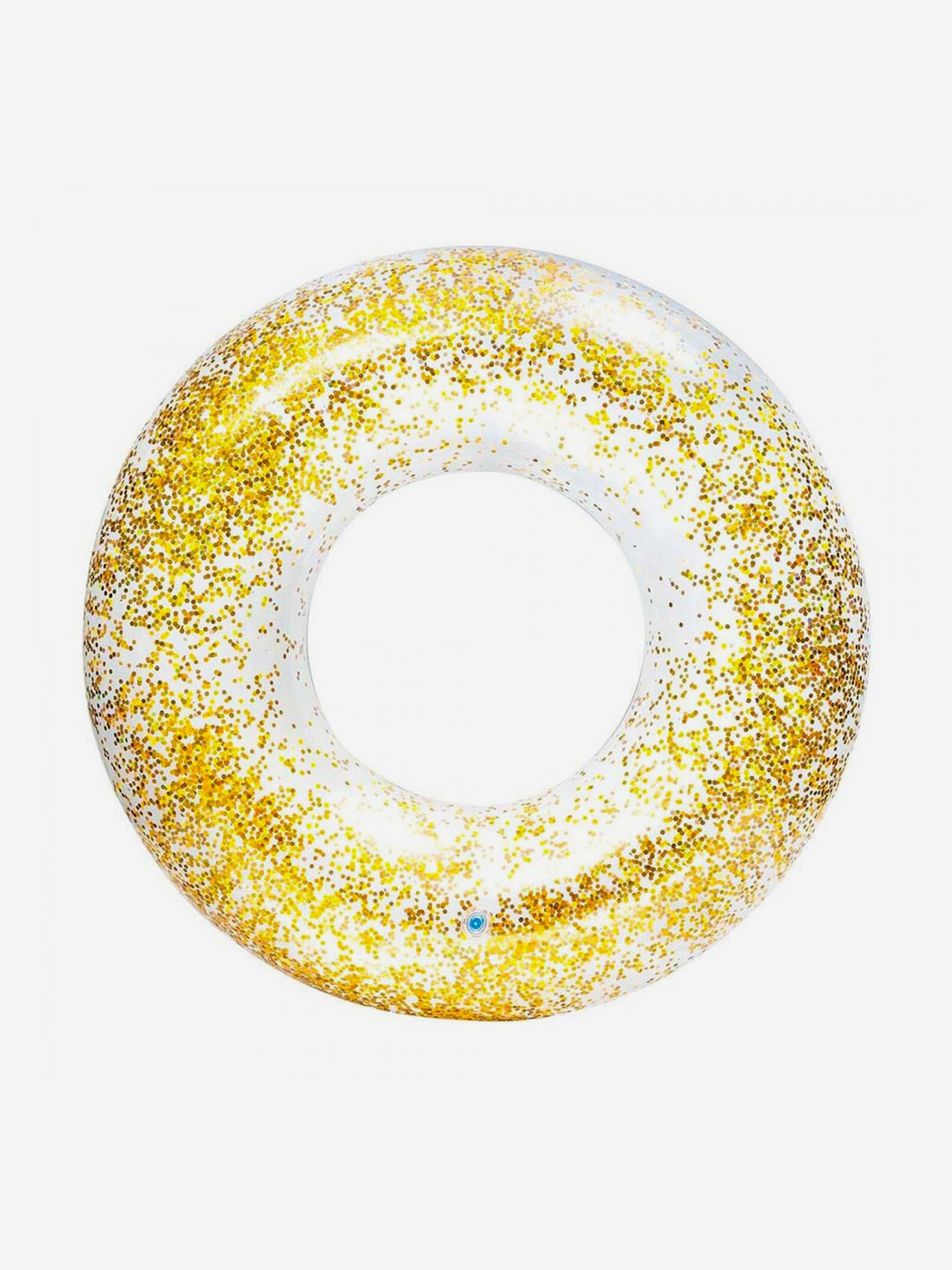 

Круг для плавания Intex 56274NP "Transparent Glitter Tubes"  см 9+, Золотой